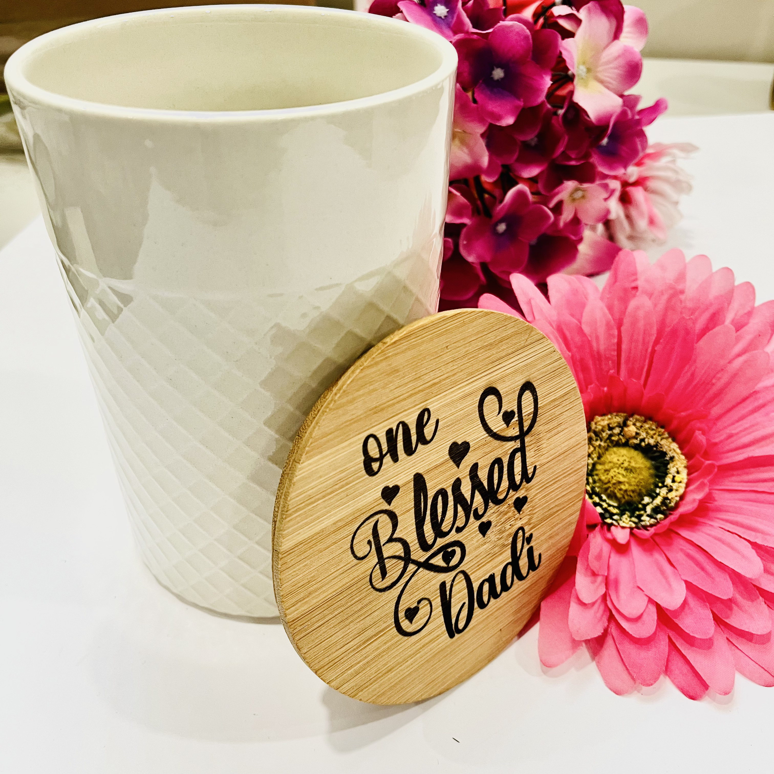 One blessed Jar Gift, Engraved Jar New Couple Gift, Eid Gift for Mom Grandma, Christmas Gift for Dad Grandpa