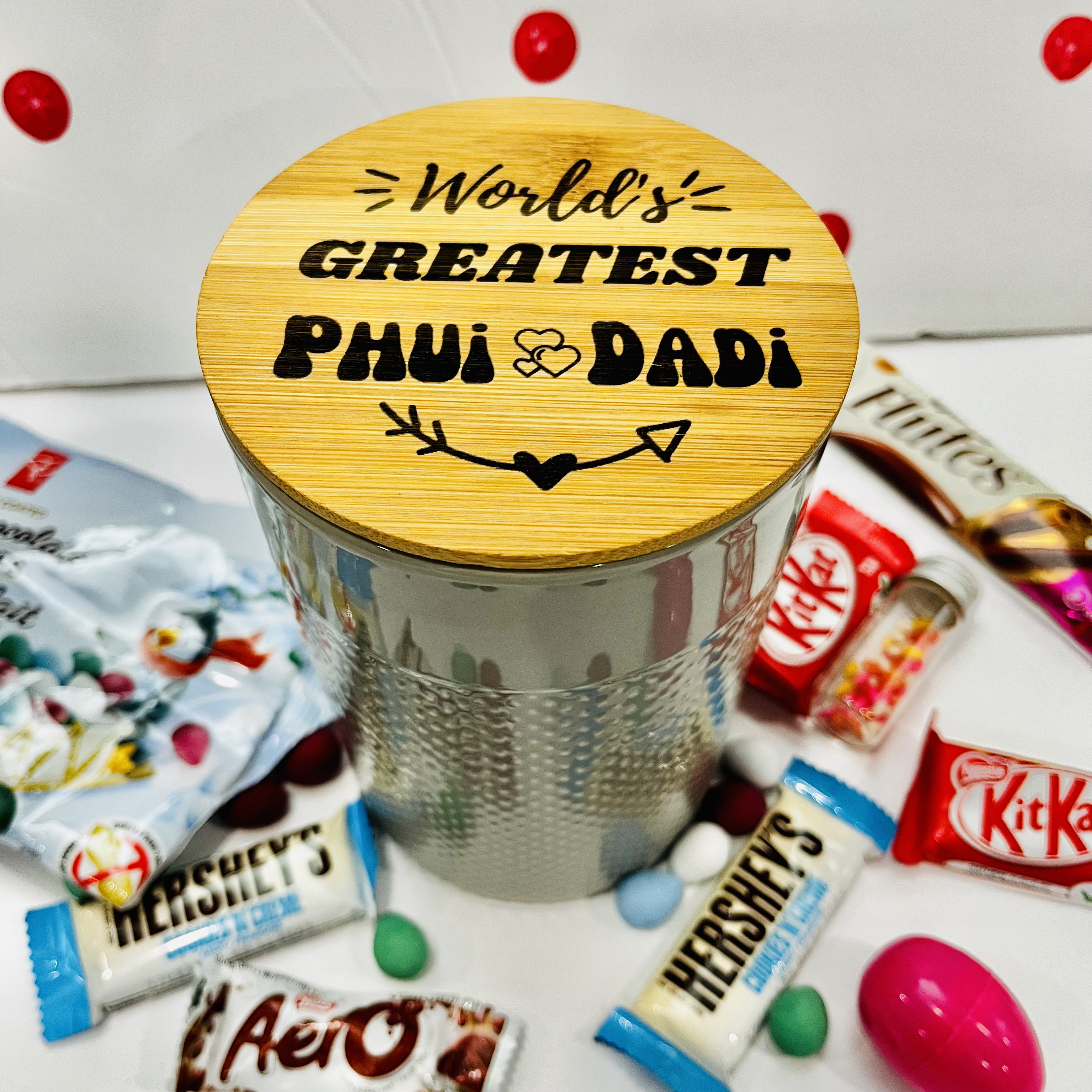 Worlds Greatest Custom Jar Gift, Birthday Gift for Loved Ones, Christmas Gift Treat Jar, Eid Gift