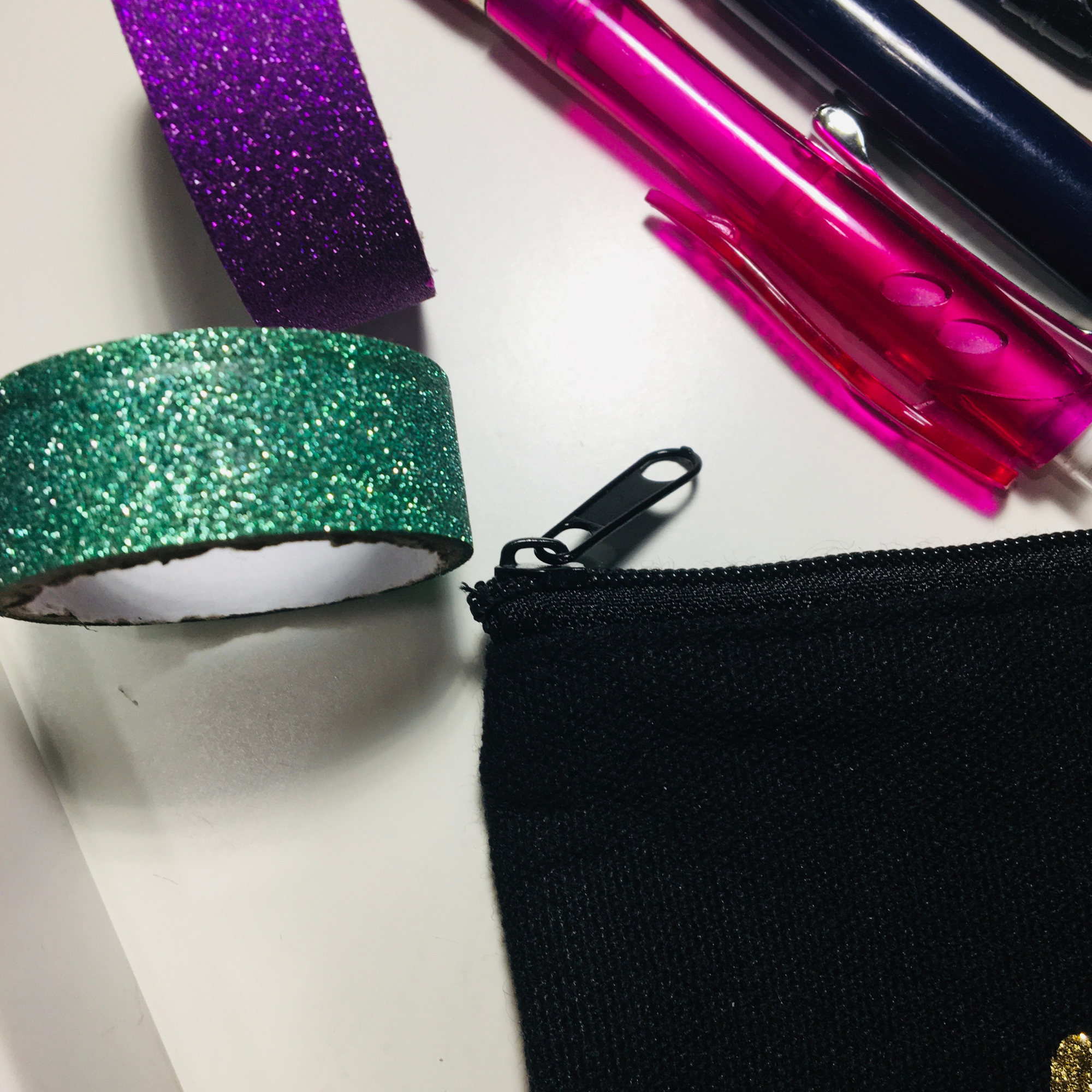 Custom Black Zipper Canvas Pouch, Cute Pencil Case kids, Personalized Name Pencil Case, Custom Kids Pencil Pouch Bag