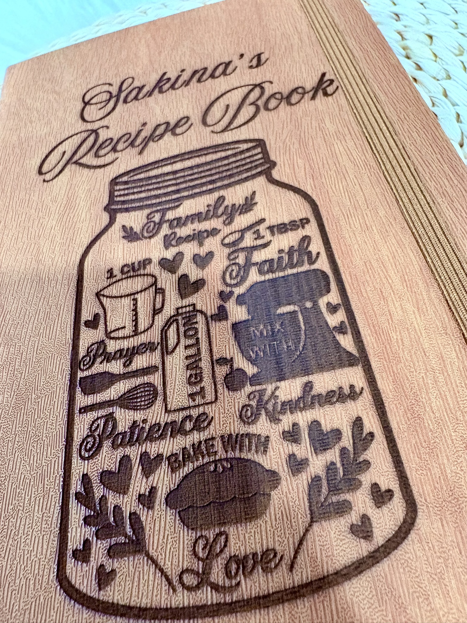 Personalized Recipe Book Journal Gift