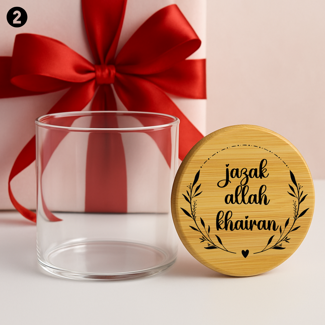 Shukran Appreciation Engraved Wooden Jar, Masjid Volunteer Appreciation, Madressah Teacher Appreciation, Arabic Thank you Gift