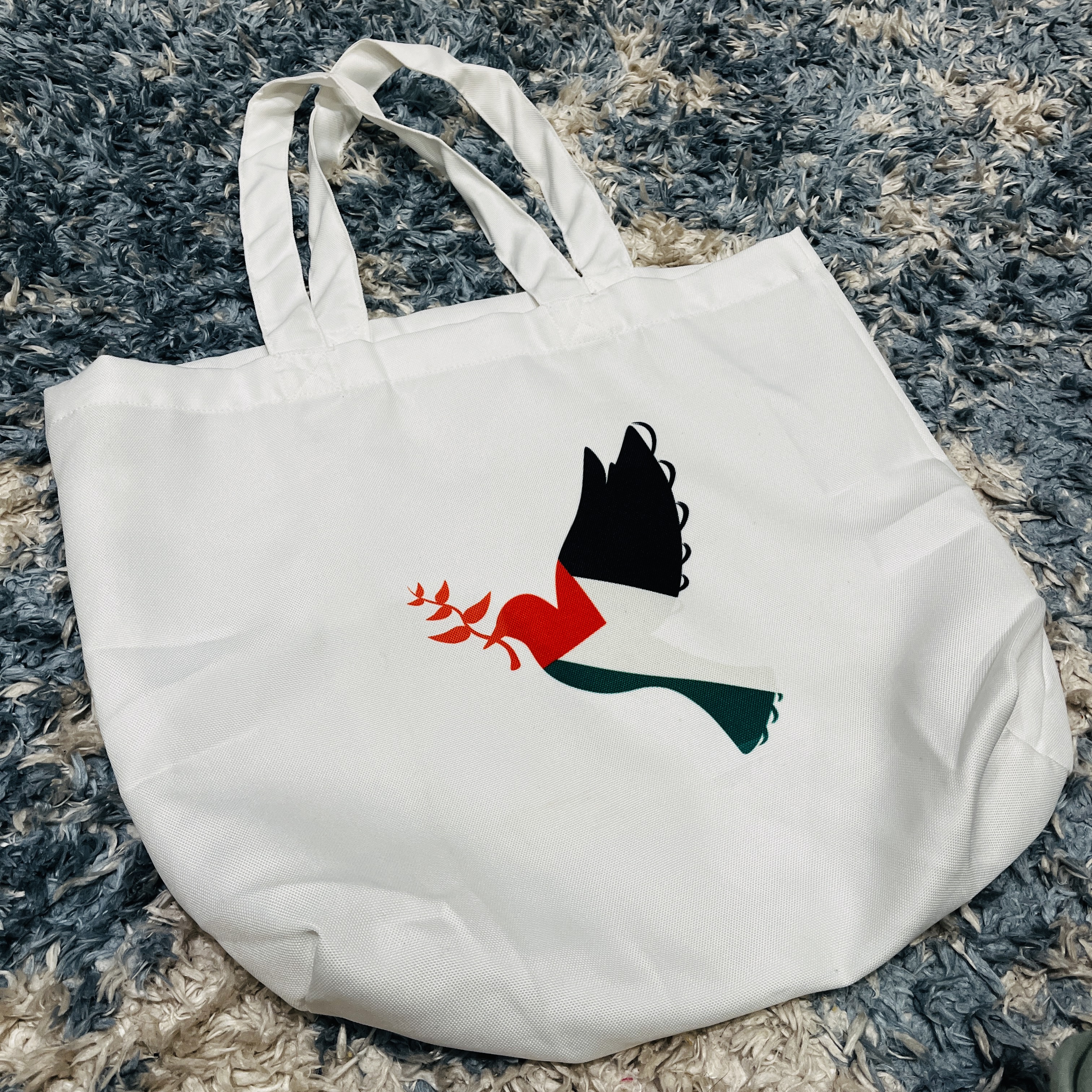 Palestine Hope Design Cotton Tote Bag – Reusable, Stylish, Everyday Carry-All Bag