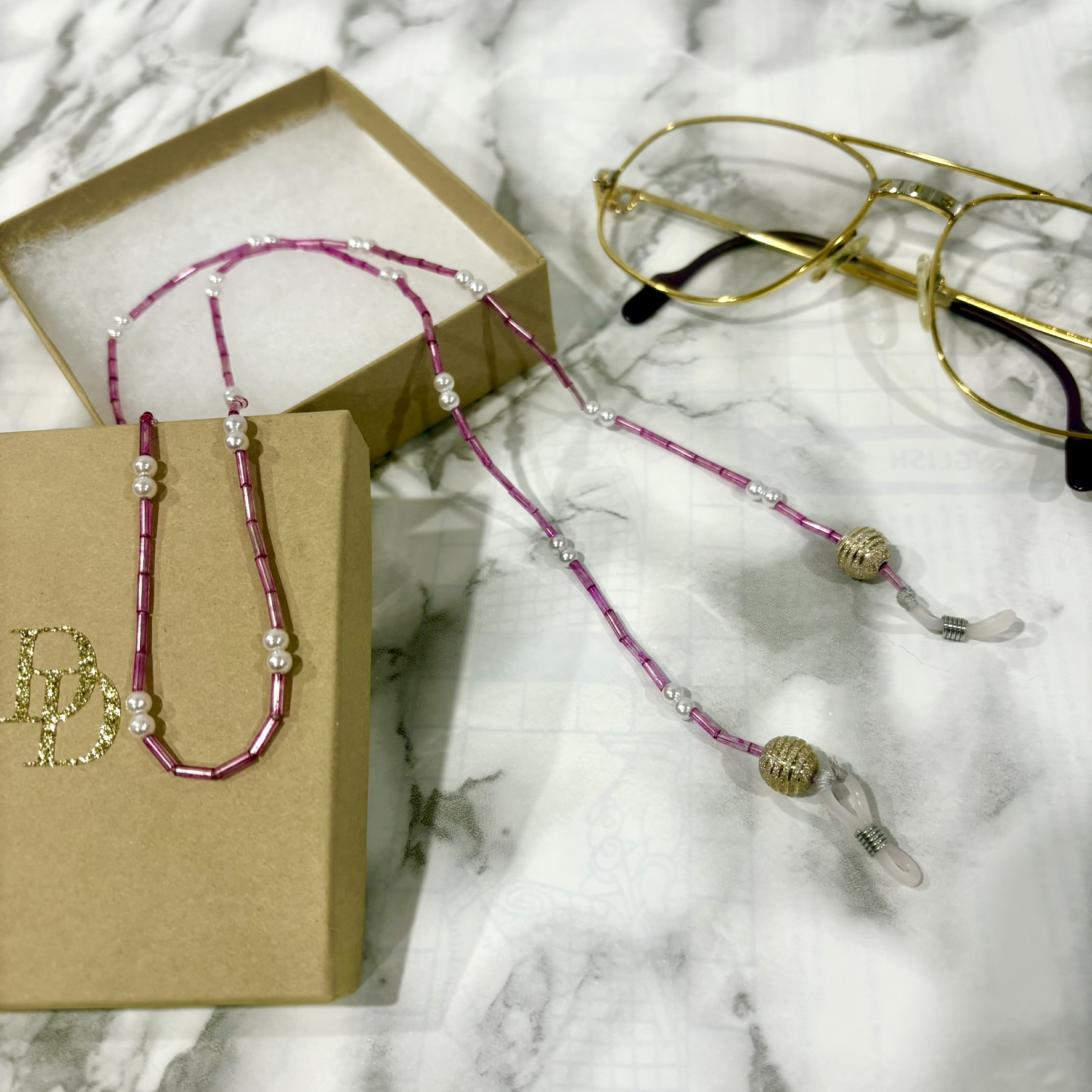 Elegant Beaded Eyeglass Chain for Women – Stylish Glasses Holder Necklace & Sunglass Strap
