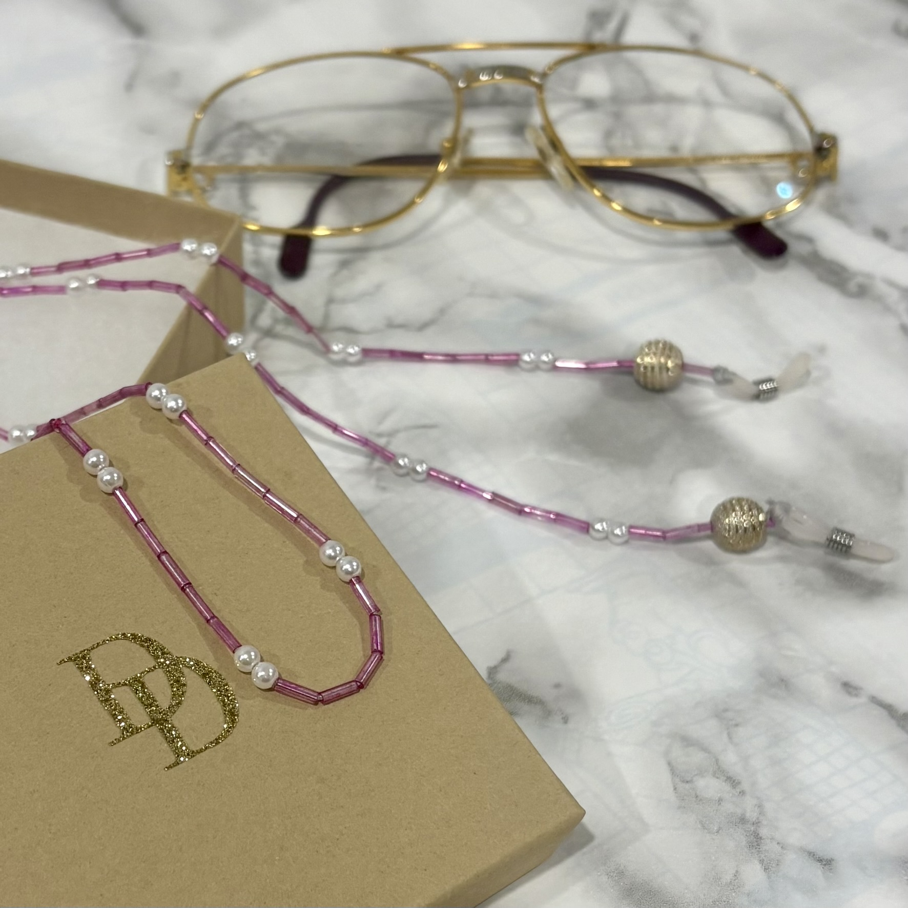 Elegant Beaded Eyeglass Chain for Women – Stylish Glasses Holder Necklace & Sunglass Strap