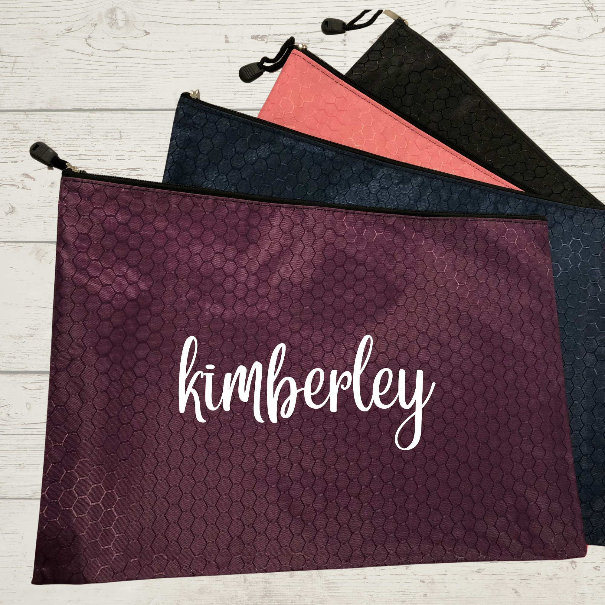 Personalized Zipper Pouch, Custom name, School supplies Travel Toiletry Makeup Stationary Pencil Case, Gifts for him, Gifts for Kids