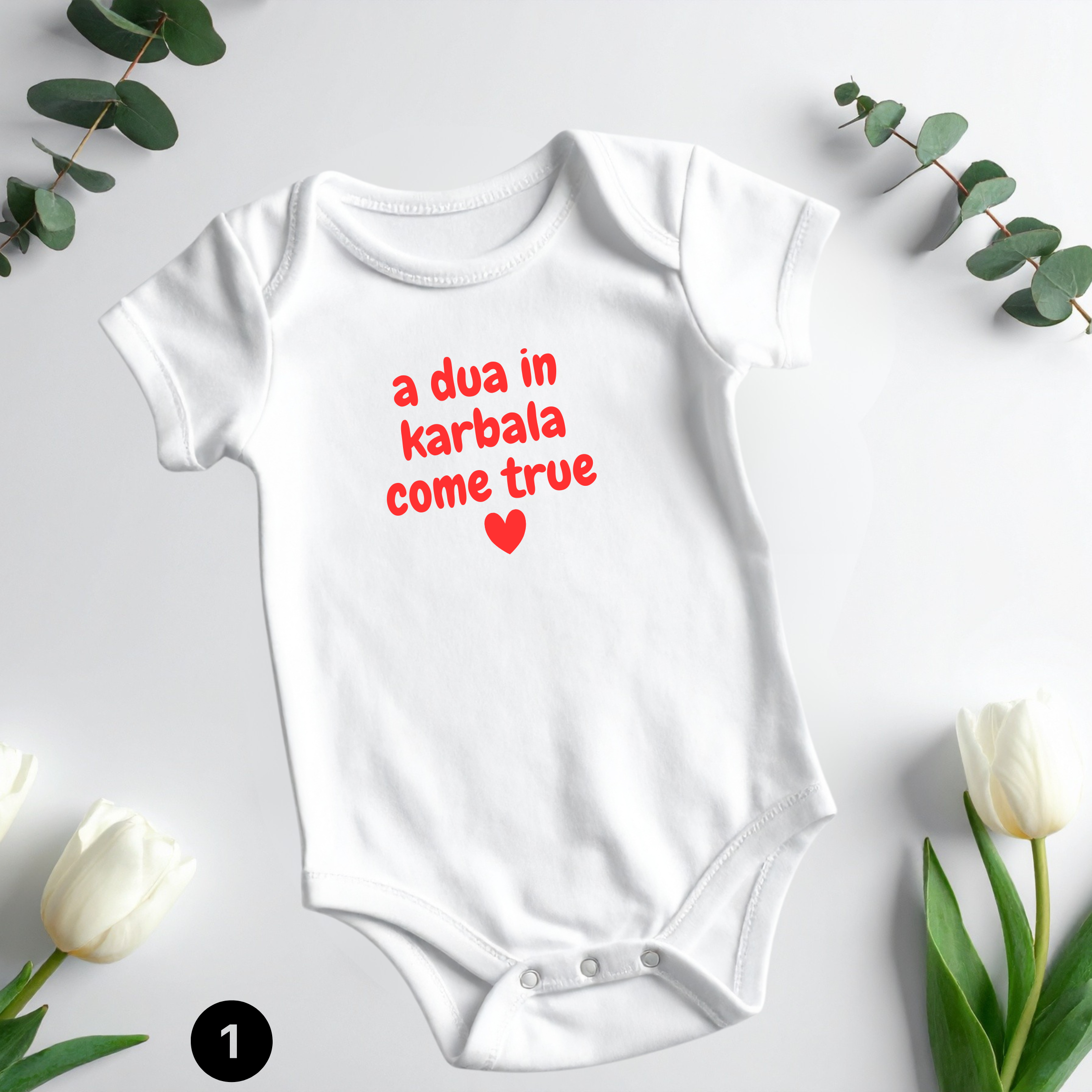 Custom Baby Onesie – Imam Hussain & Hazrat Abbas Inspired Islamic Clothing