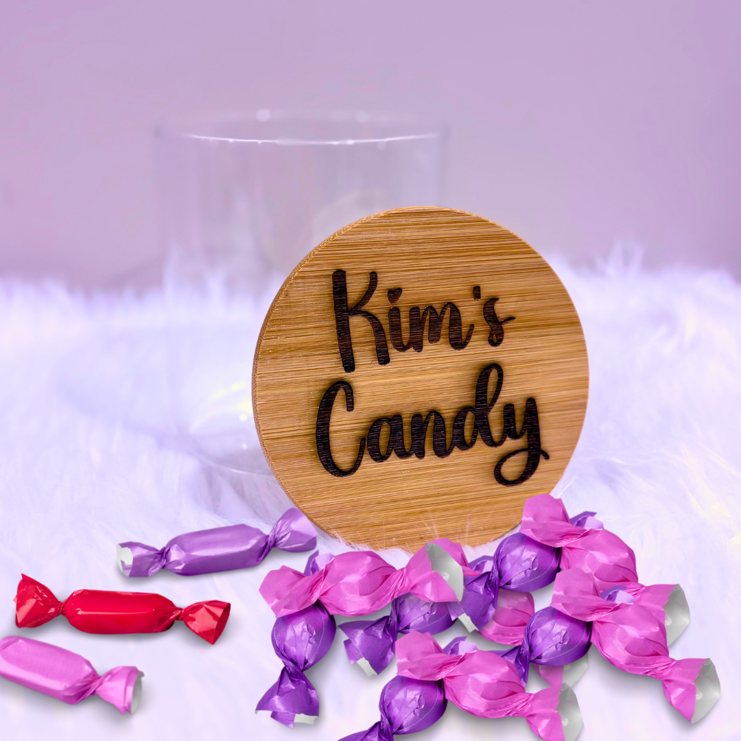 Custom Name Candy Jar for Coworker, Valentine Gift, Candy Lover Gift