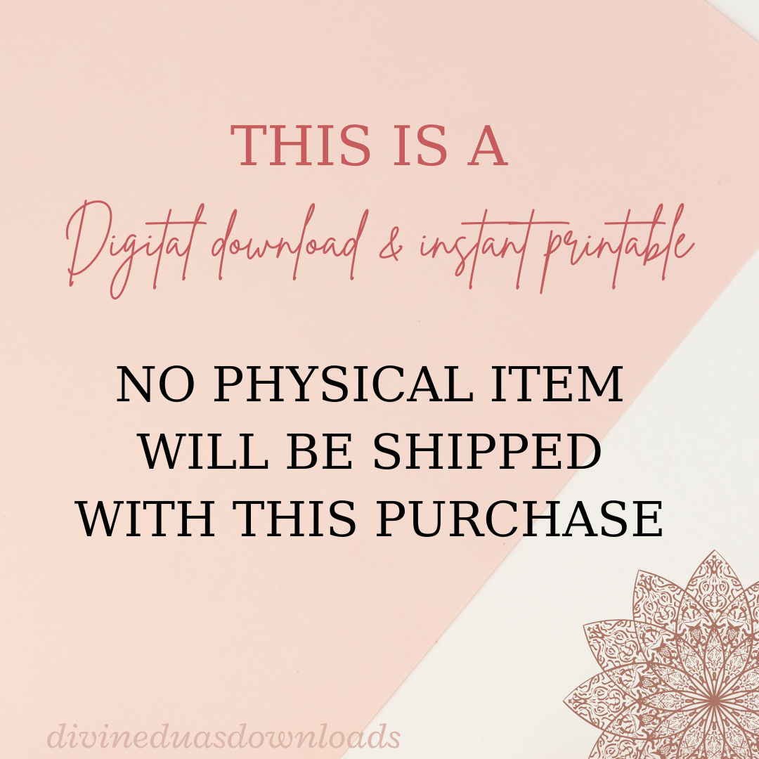 Monthly Quran Recitation Tracker Printable PDF, Family Quran Tracker, Islamic Habit Tracker, Ramadan Planner, Daily Quran Log