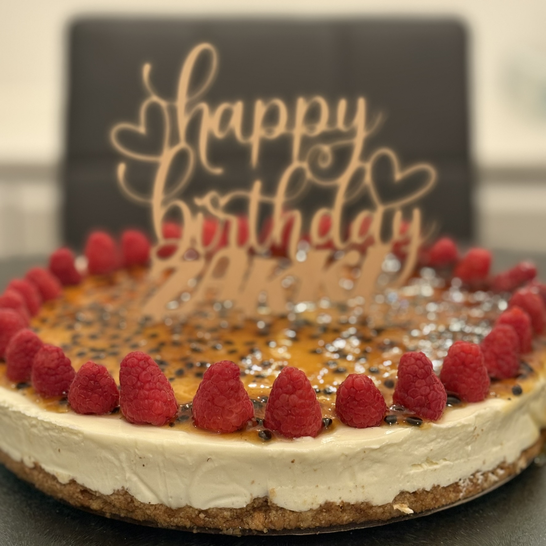 Custom Name Happy Birthday Wooden Cake Topper – Personalized Laser Cut Birthday Party Decoration