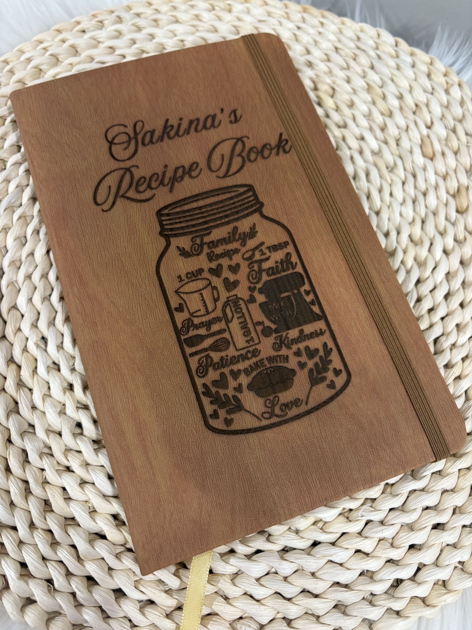 Personalized Recipe Book Journal Gift