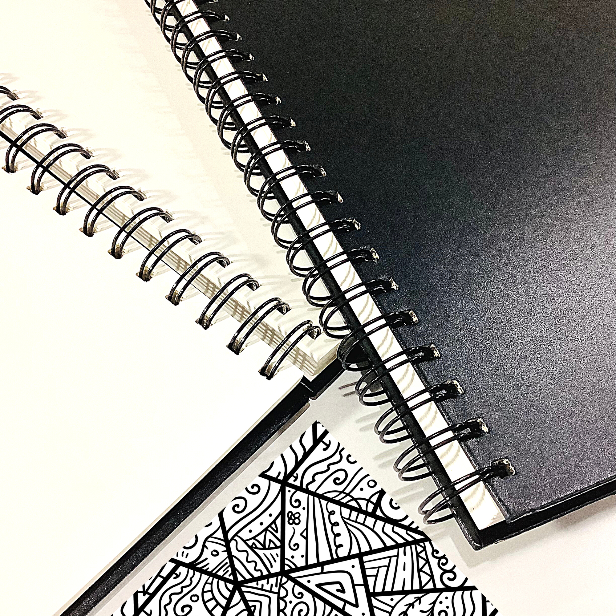 Personalized Black Sketchbook for artist, Custom Kids drawing book, Journal book for her, Spiral bound Hardcover Christmas Art Book Gift