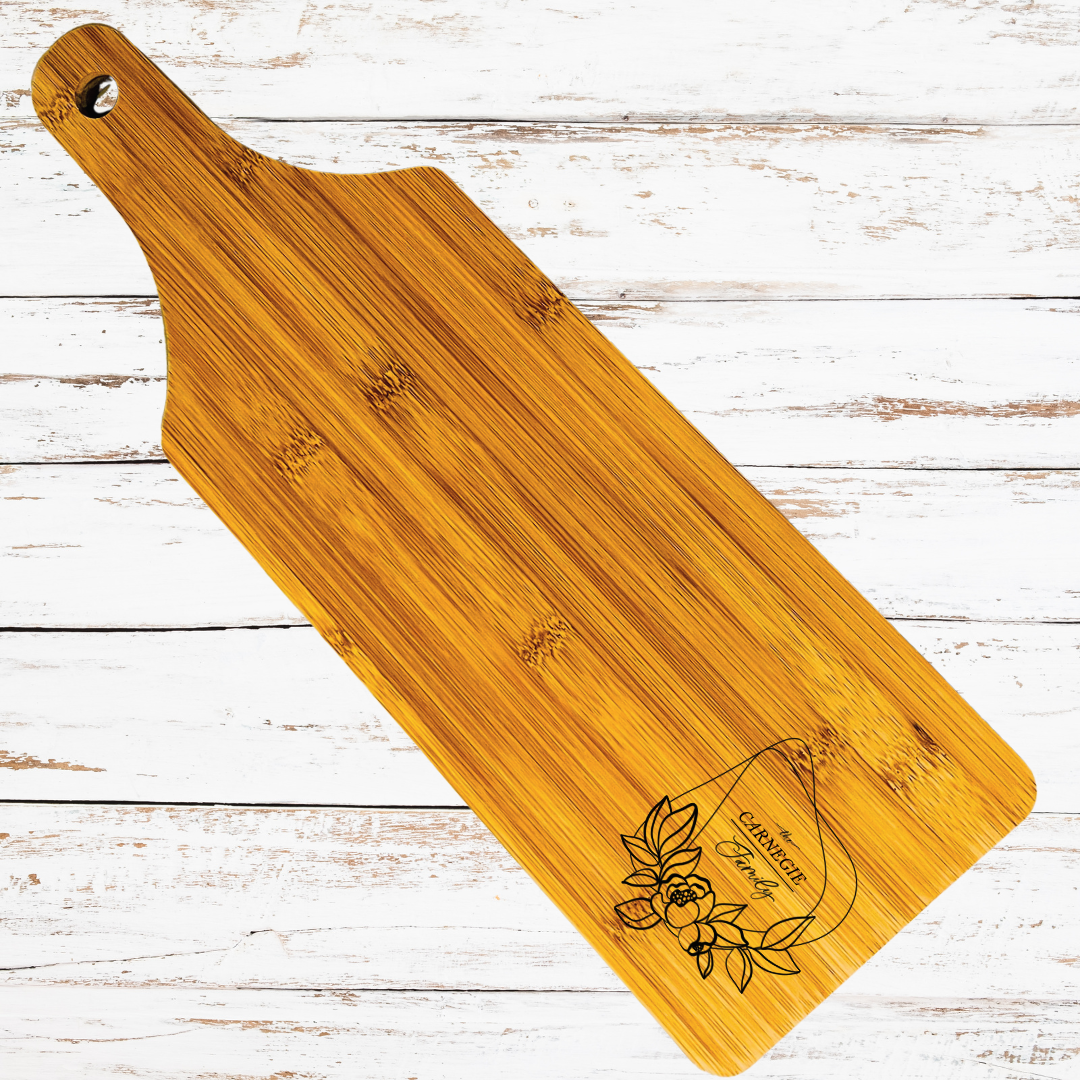 #2 Family Laser Engraved Charcuterie Serving Board Gift