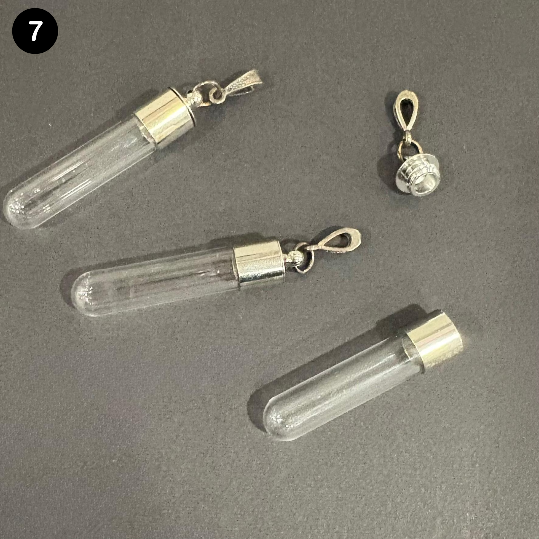 Taweez Glass Vial Empty Locket