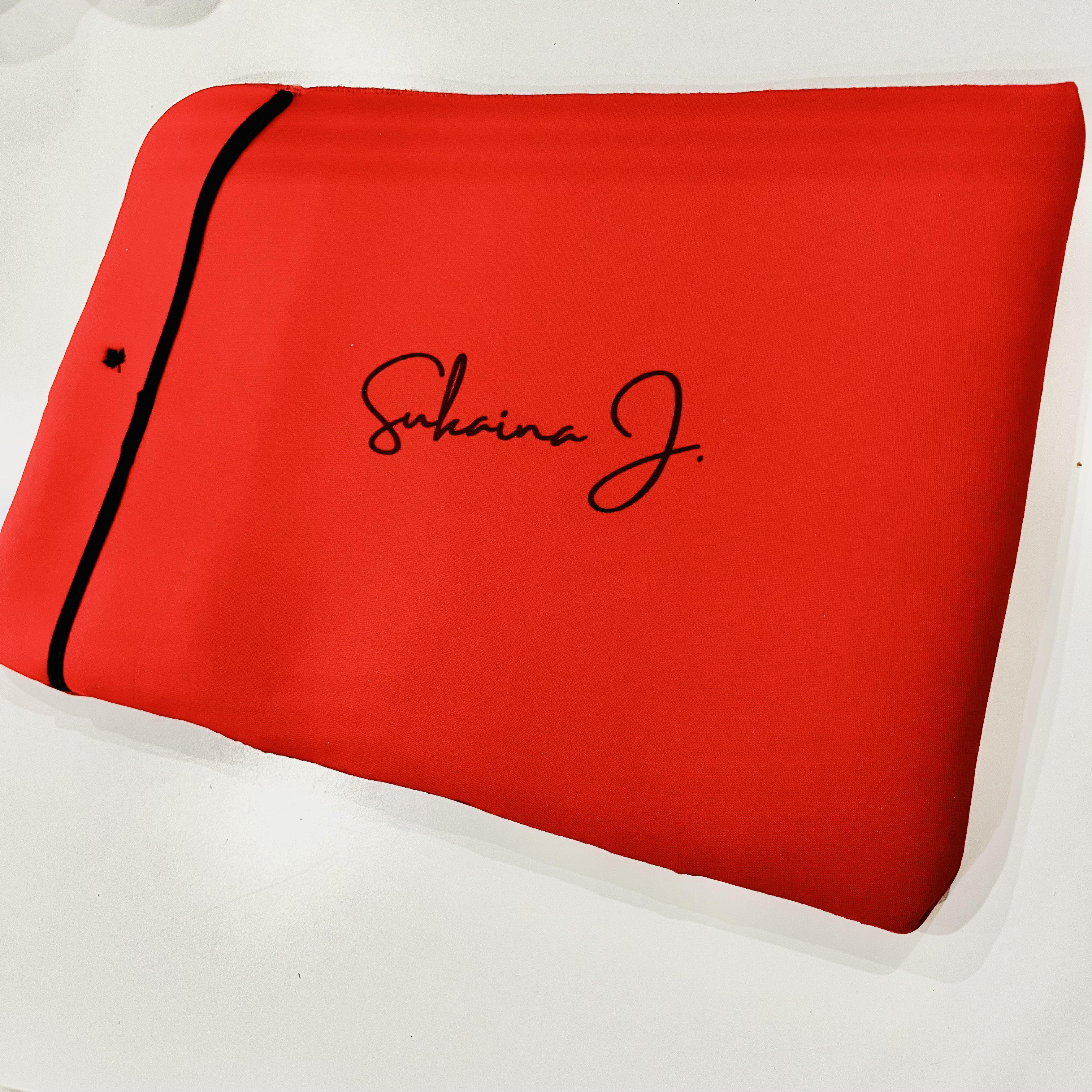 Custom Red Ipad Neoprene Case