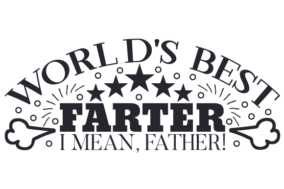 Custom Funny Candle Sticker for Father's Day - World's Best Farter, I mean Father