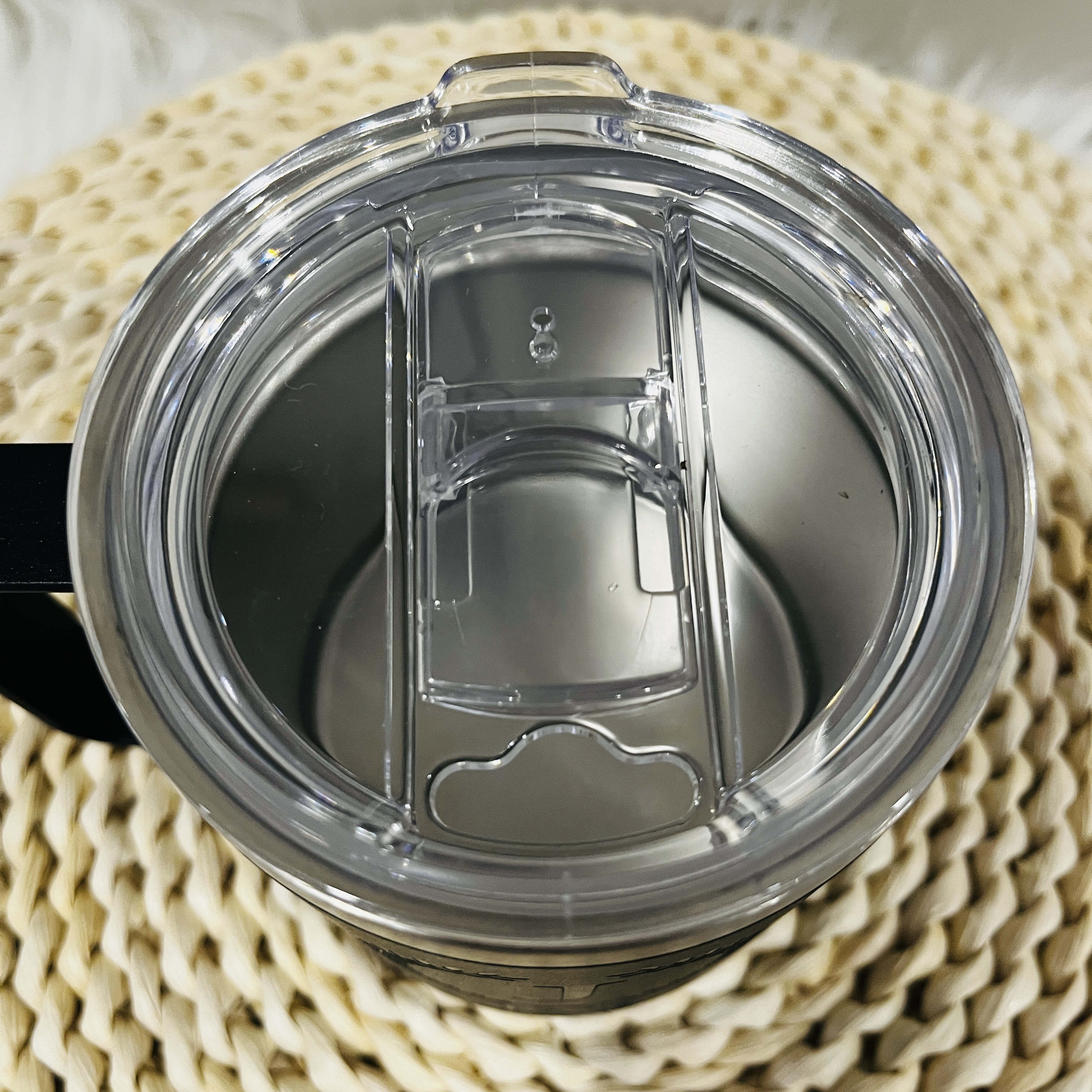 Custom Engraved Tumbler with Wreath Monogram and Name