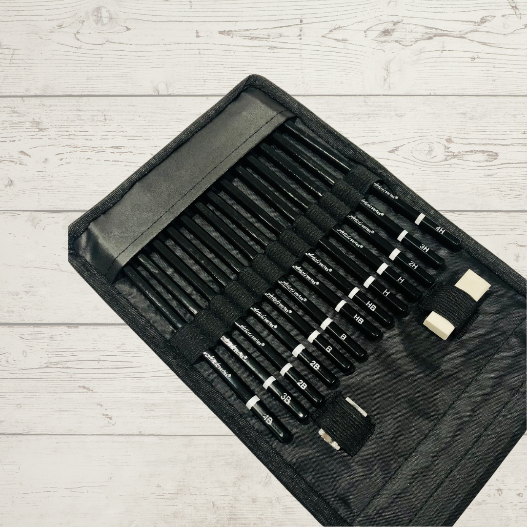 Personalized Sketchbook Kit for Artists, Custom Drawing Doodle Book, Painter Valentine Birthday Gifts, Sketching Pencils tools Travel Kit