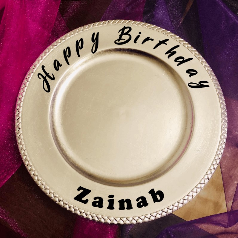 Personalized Birthday Plate