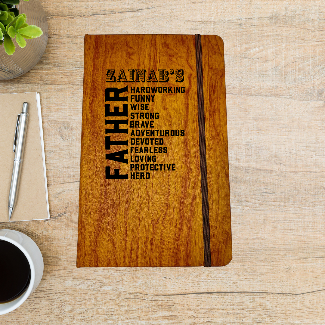 Father's Day Journal Gift with custom child's name