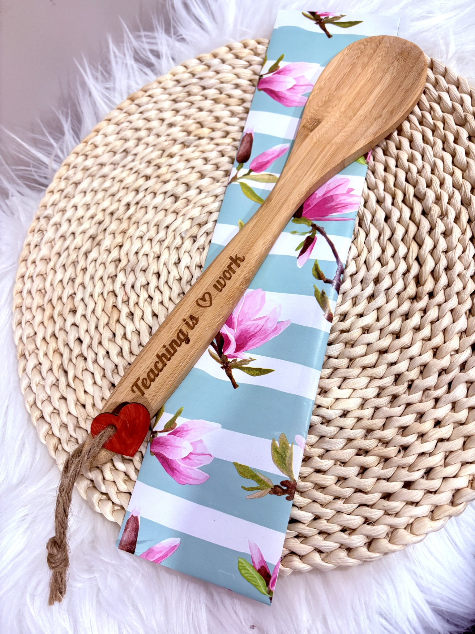 Teacher Appreciation Engraved Wooden Spoons – Unique Personalized Teacher Gift