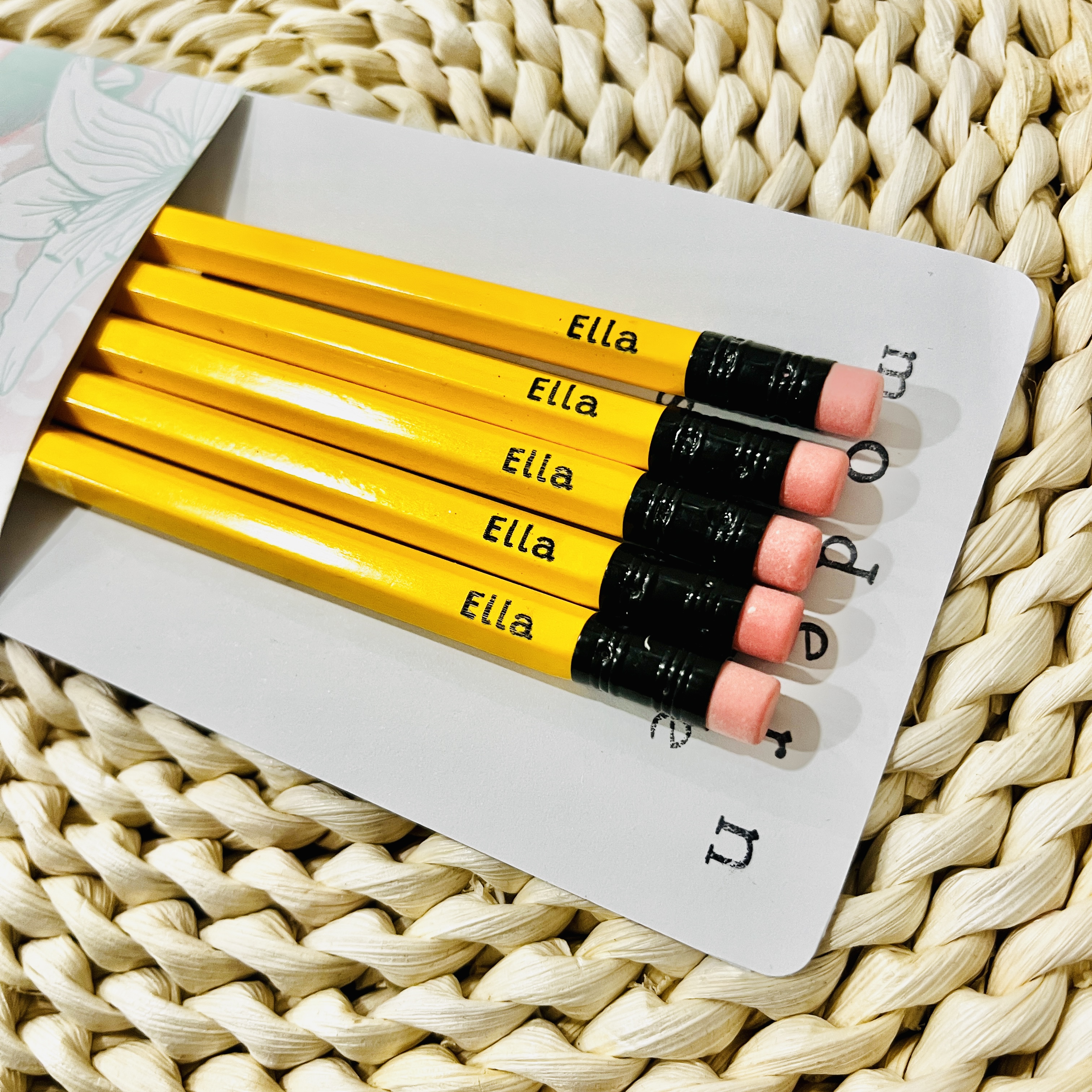 Custom Name Engraved Pencils