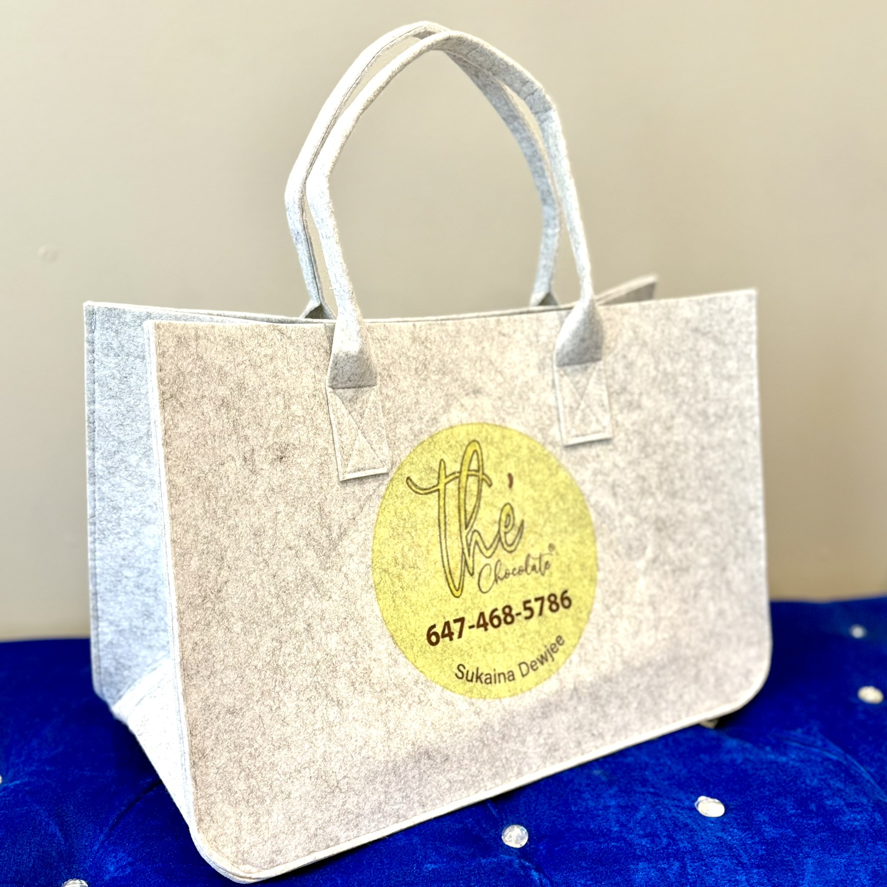 Personalized Custom Logo Large Tote Bag | Premium Heavy-Duty Custom Branding Bag