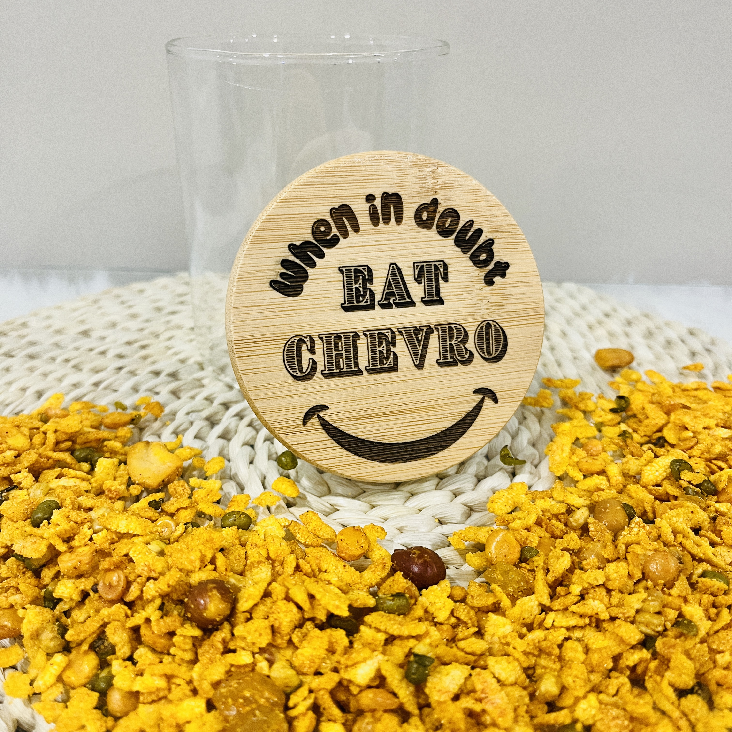 Chevro Snack Mix Funny Engraved Jar Gift for Him Her