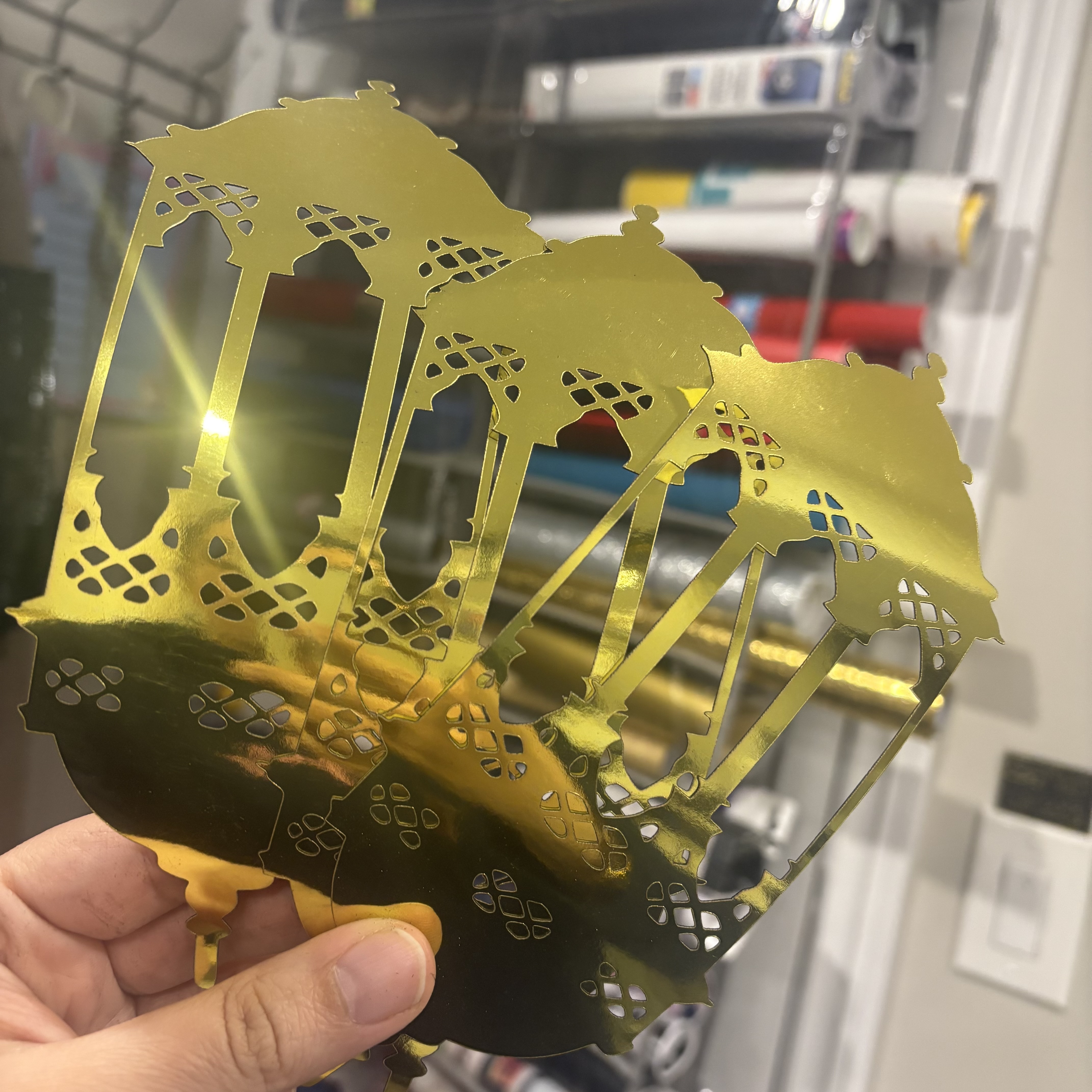 Ramadan Lantern Cardstock Cutouts – Decorative Fanous for Ramadan & Eid Party Decor