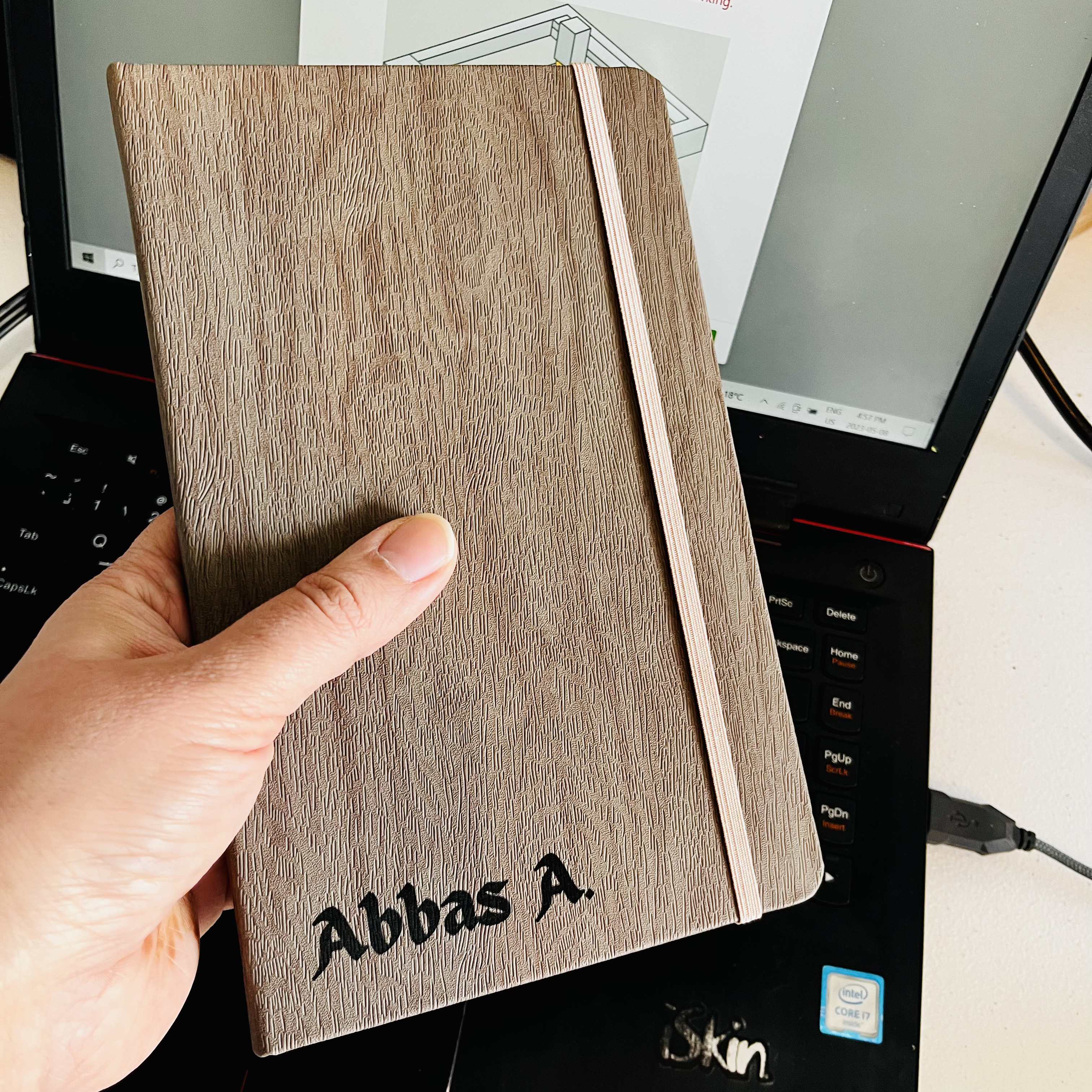 Custom Engraved Name Journal Book Gift