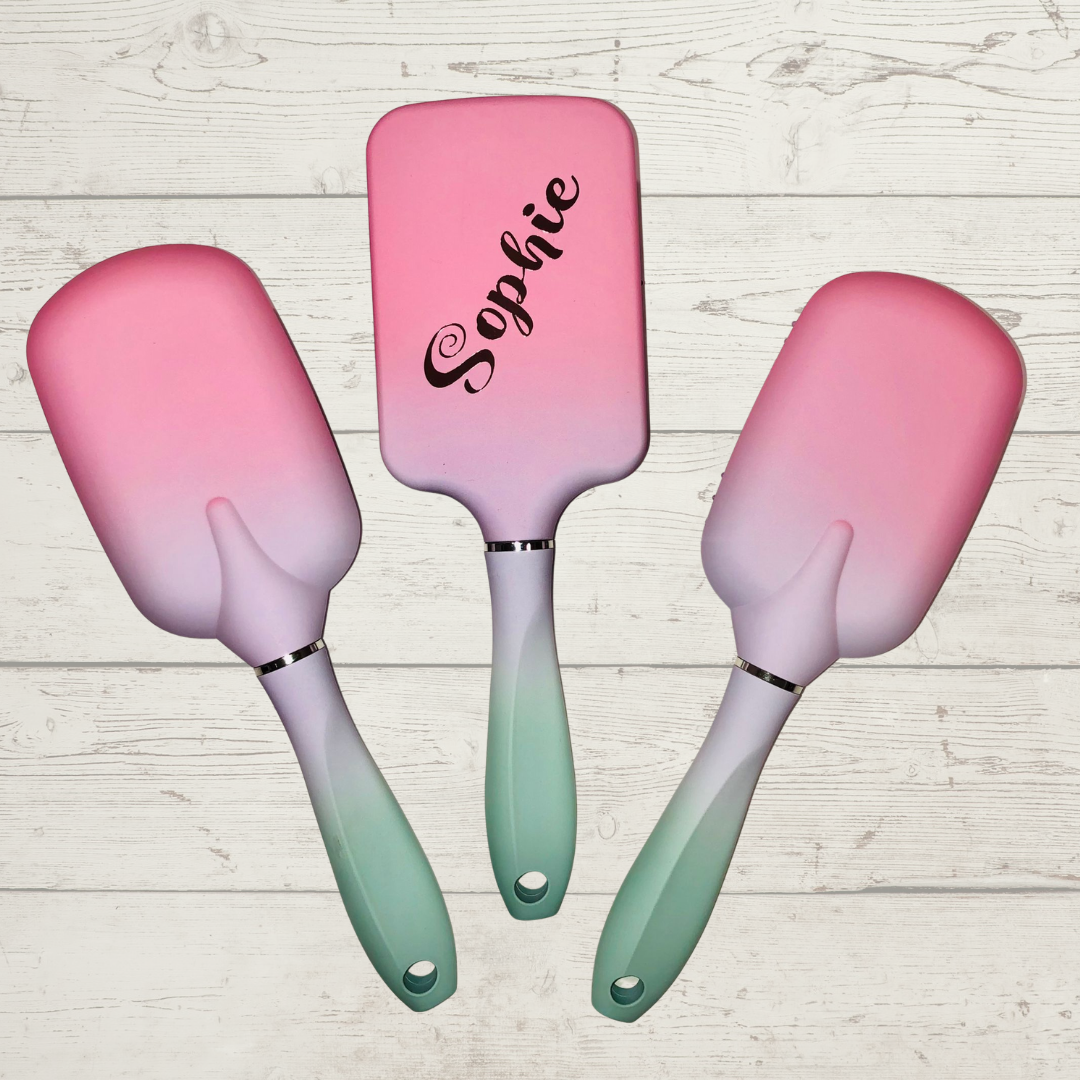 Personalized Pink Hair Brush
