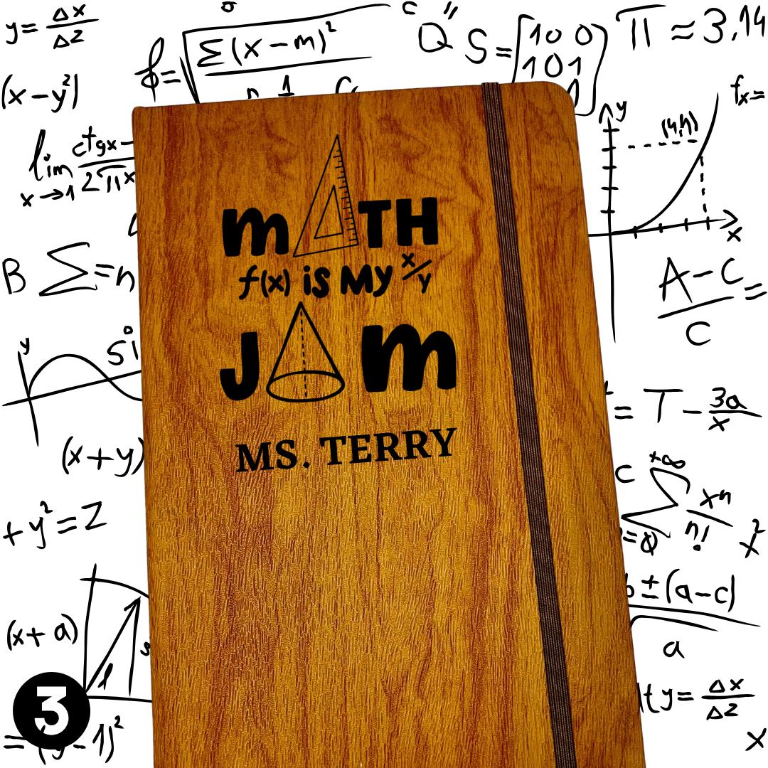 Personalized Funny Math Teacher Journal Gift - Math is My Jam