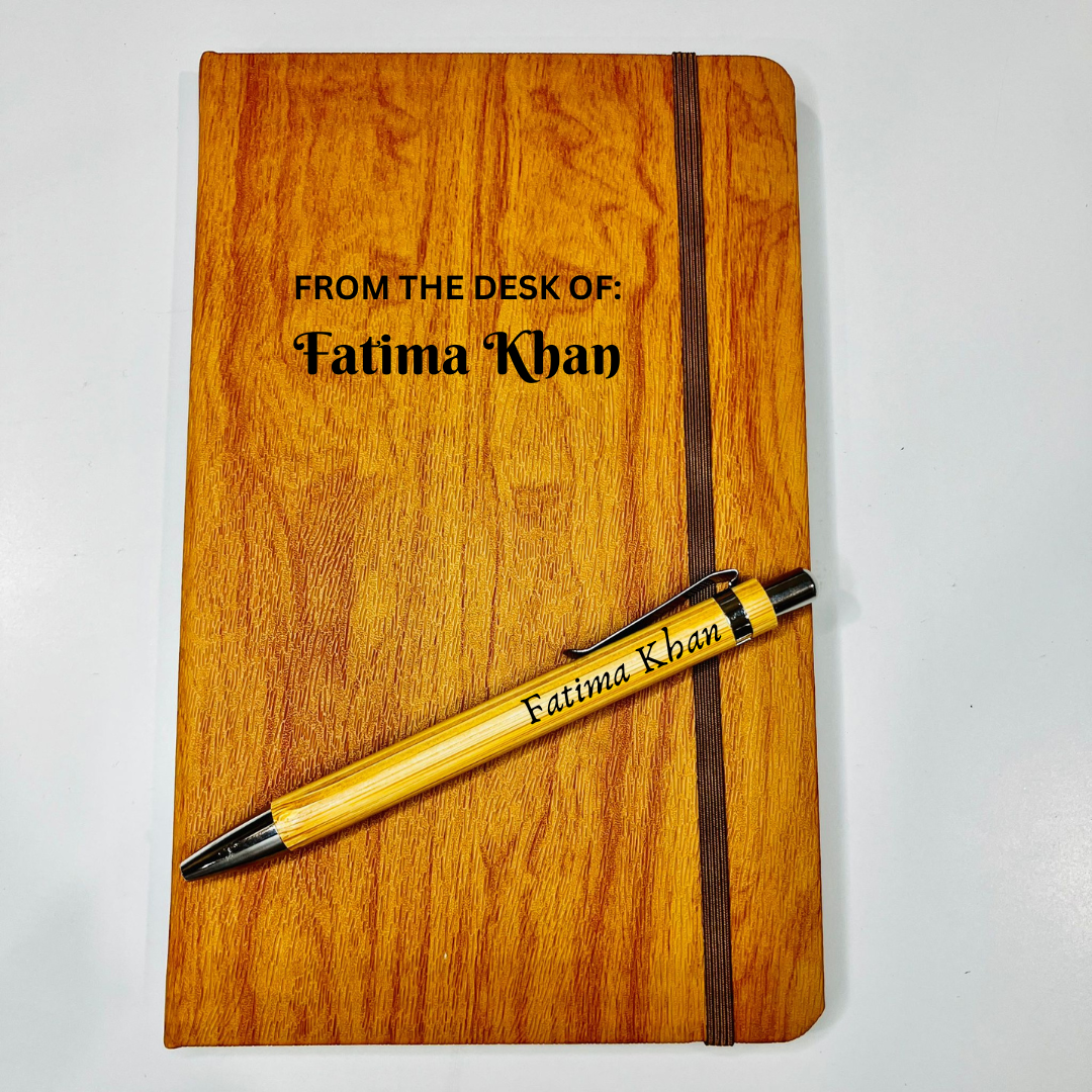 Personalized Name Journal Gift - From the desk of