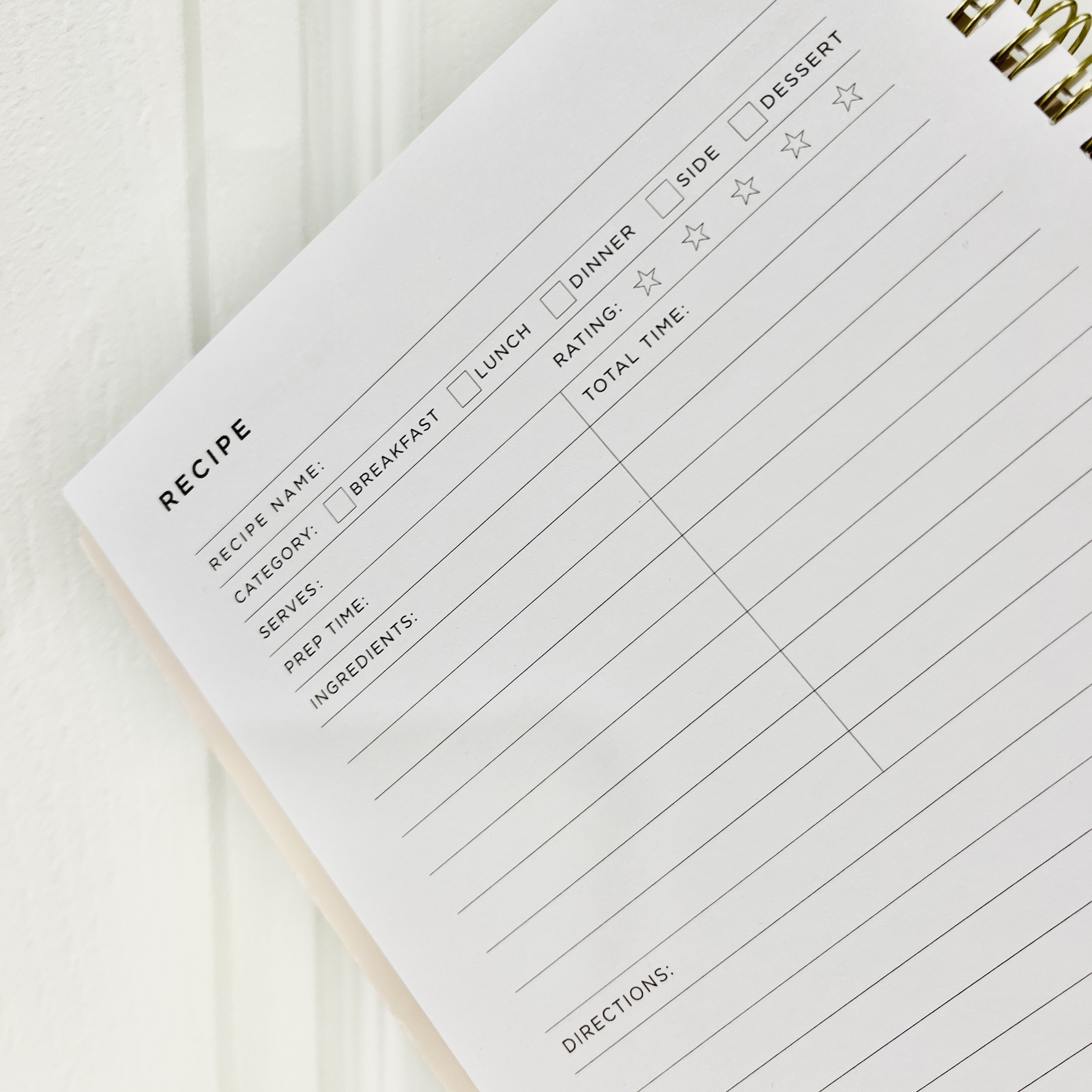 Custom Engraved Name Family Recipe Book 