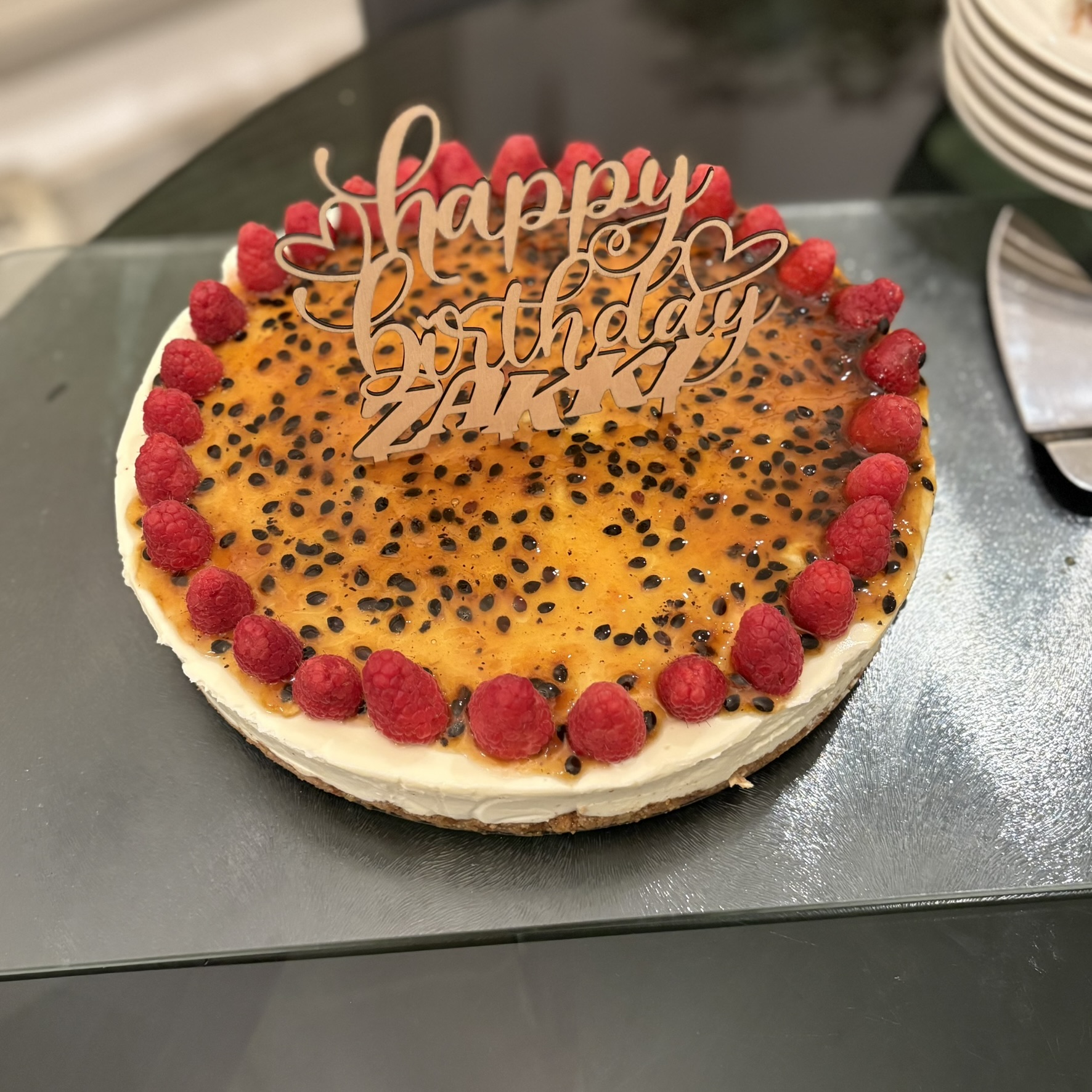 Custom Name Happy Birthday Wooden Cake Topper – Personalized Laser Cut Birthday Party Decoration