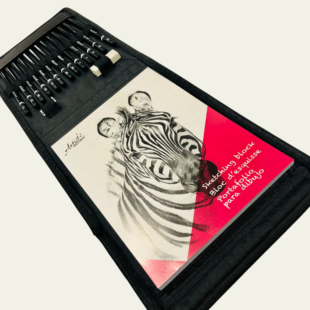 Personalized Sketchbook Kit for Artists, Custom Drawing Doodle Book, Painter Valentine Birthday Gifts, Sketching Pencils tools Travel Kit