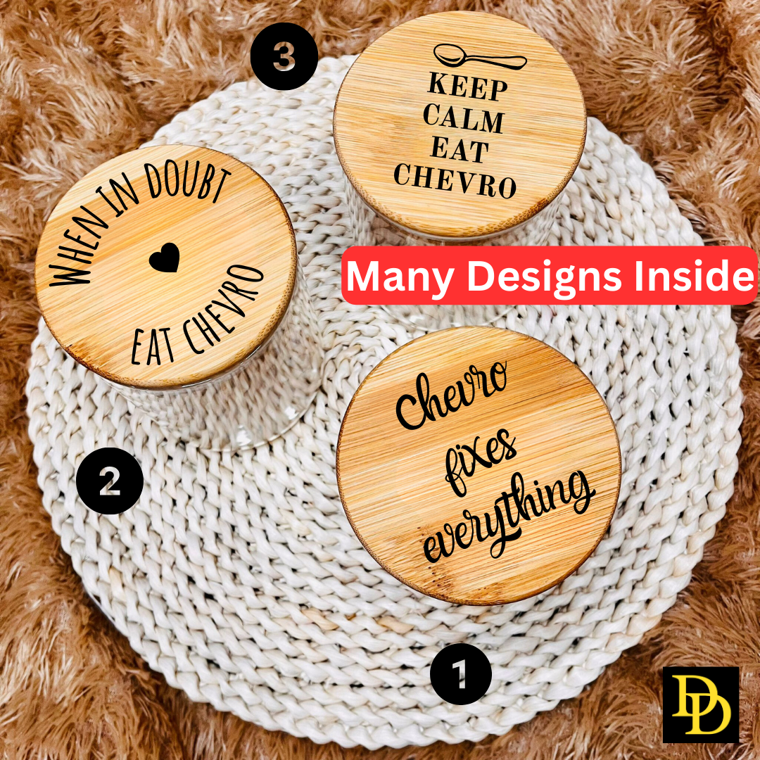 Chevro Snack Mix Funny Engraved Jar Gift for Him Her