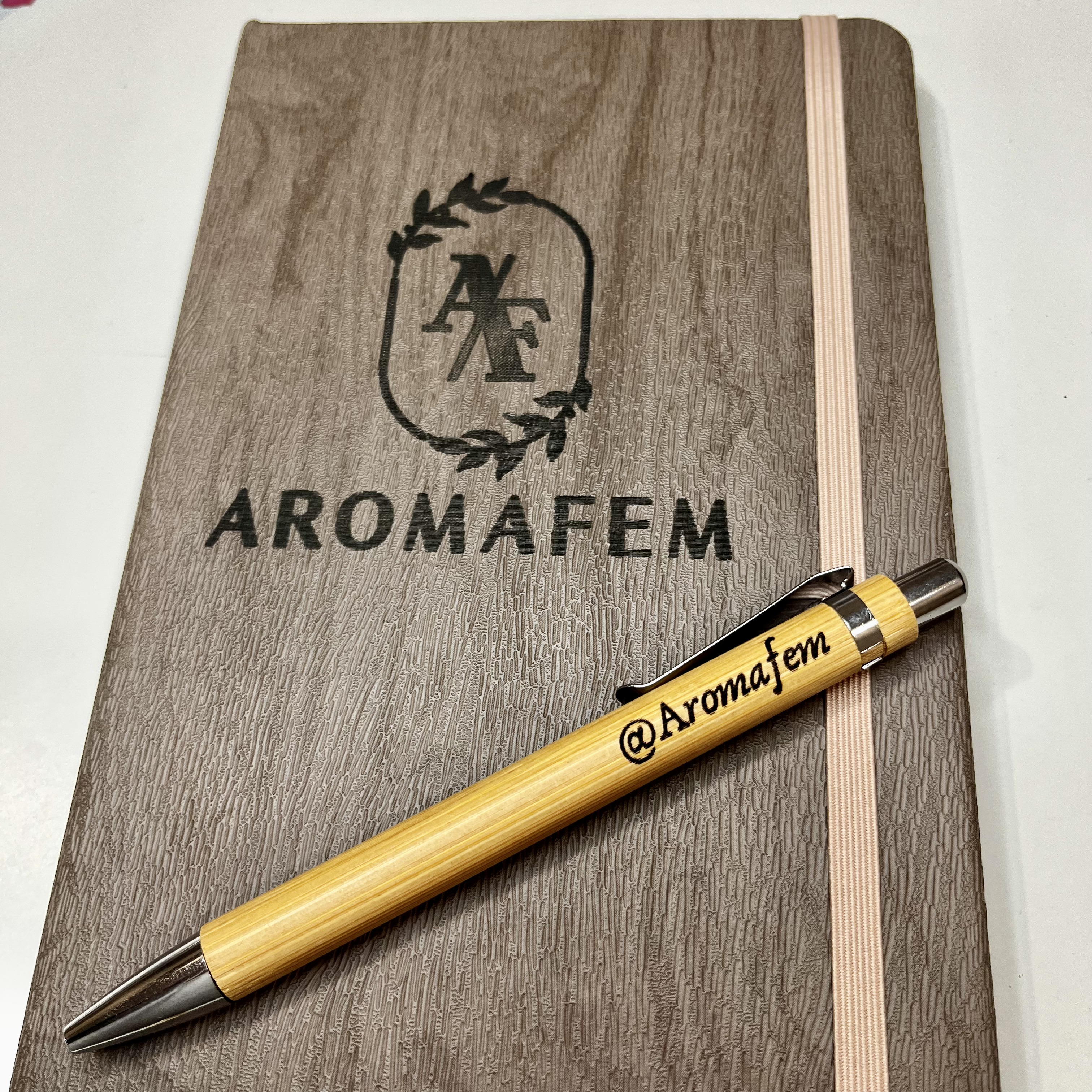 Custom Small Business Engraved Pen Gifts in Velvet Pouch