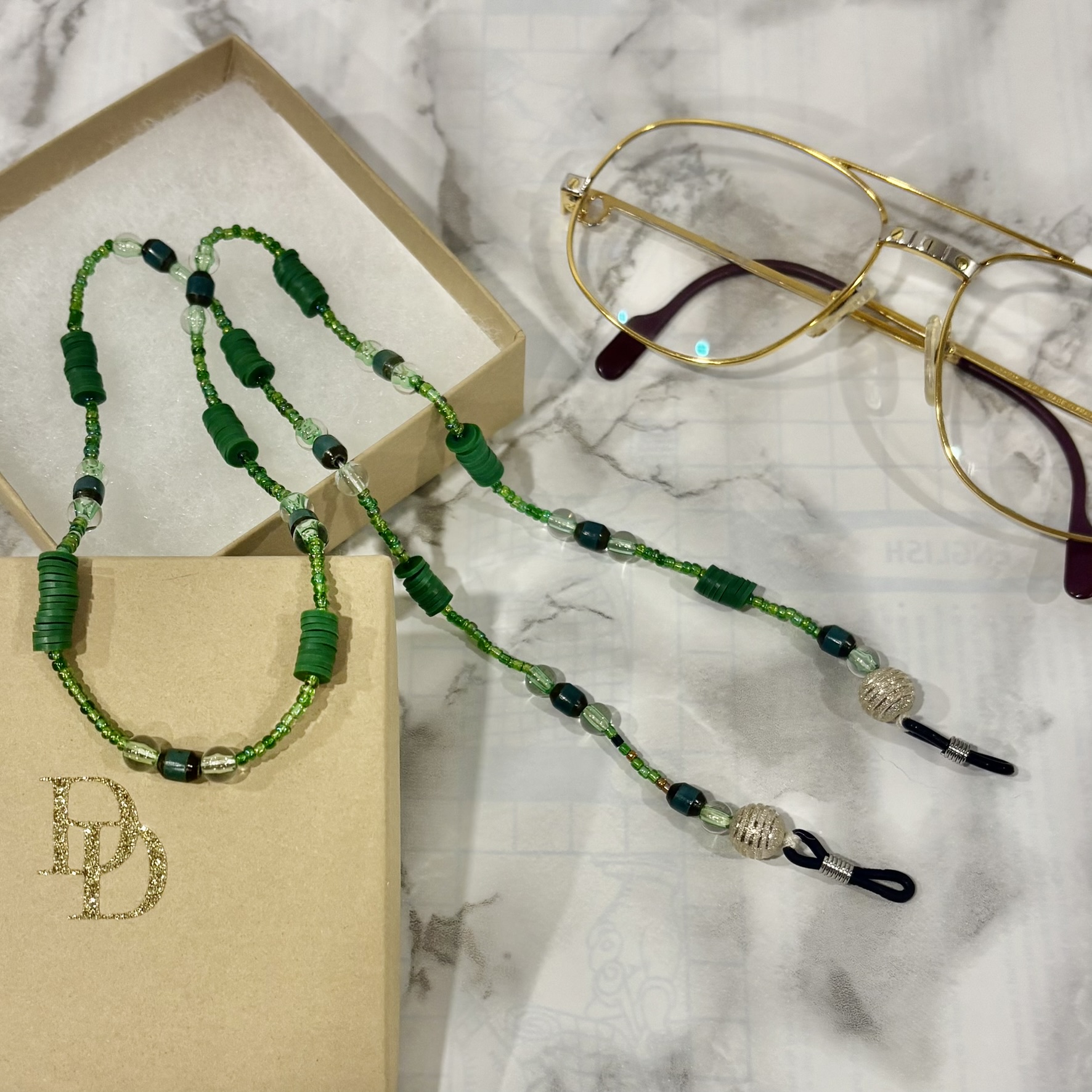 Elegant Beaded Eyeglass Chain for Women – Stylish Glasses Holder Necklace & Sunglass Strap