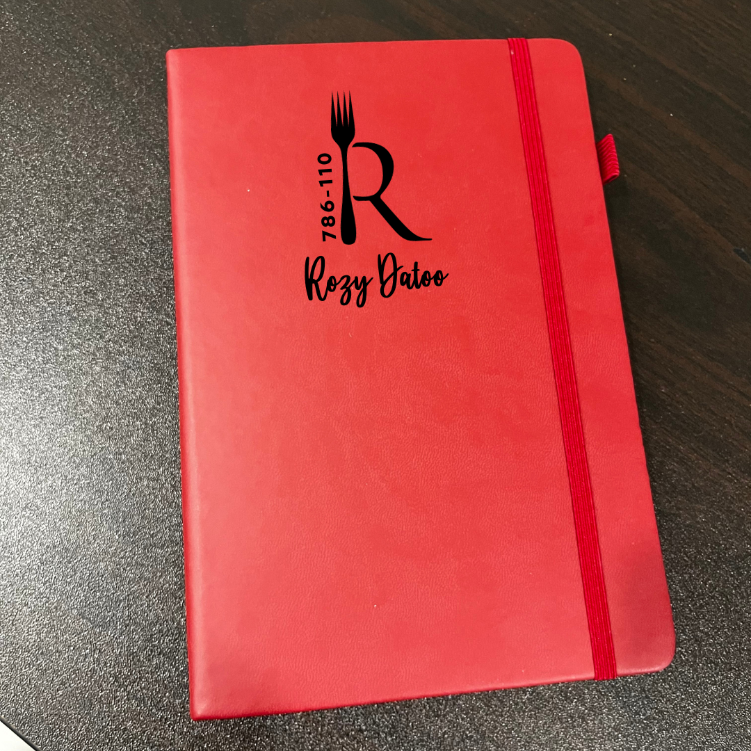 Custom Engraved Chef Monogram Journal Book Gift 