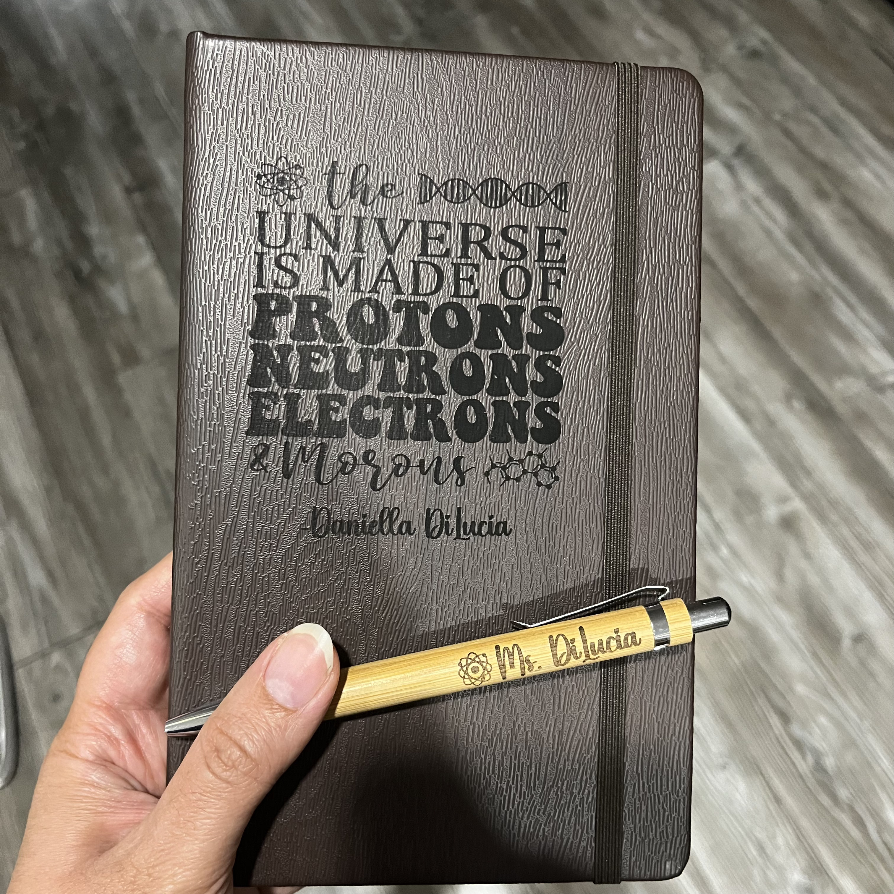 Personalized Science Teacher Funny Journal Gift