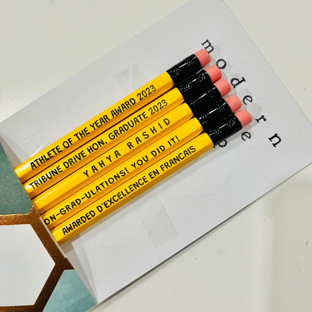 Custom Engraved Assorted Pencils