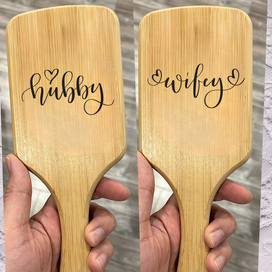 New Couple Engraved Hairbrush Wedding Gift