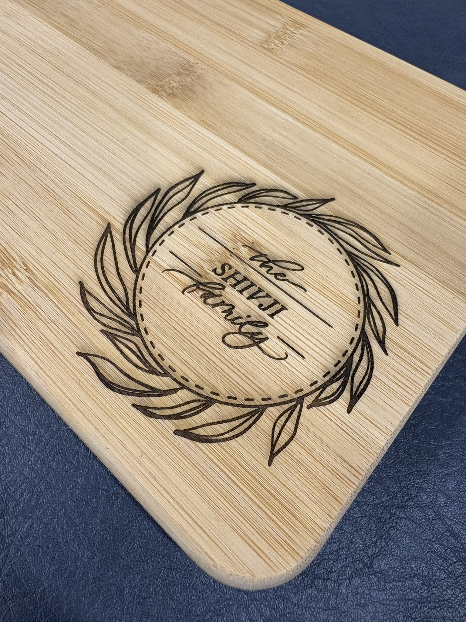 #5 Family Laser Engraved Charcuterie Serving Board Gift