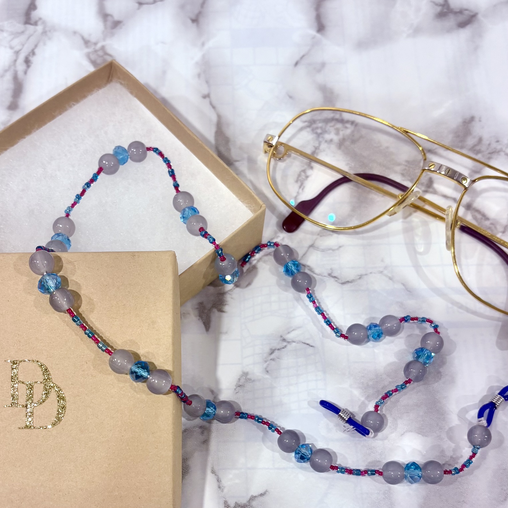 Elegant Beaded Eyeglass Chain for Women – Stylish Glasses Holder Necklace & Sunglass Strap