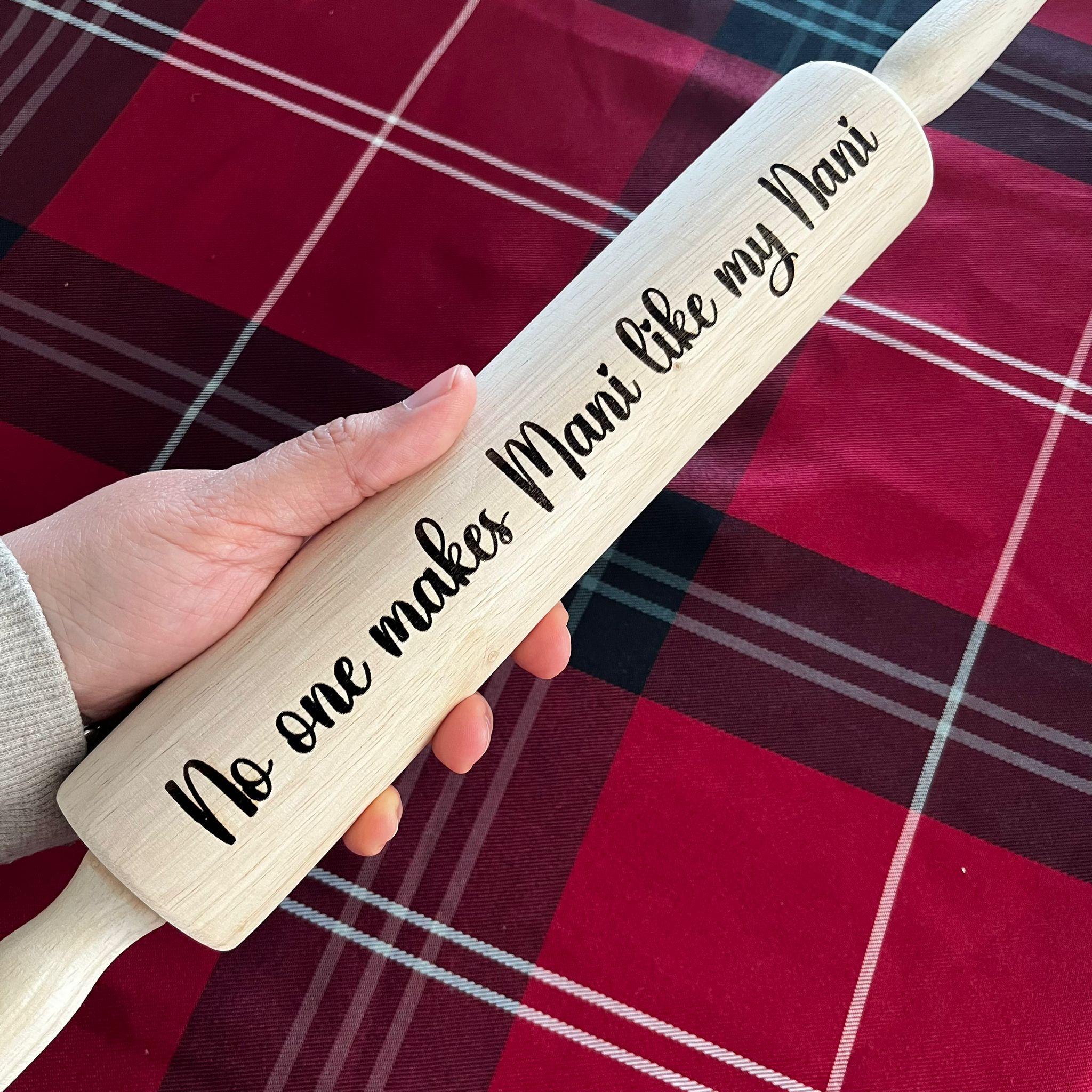 No One Makes Mani like my Nani Engraved Holiday Rolling Pin, Ramadan and Eid Baker Gift