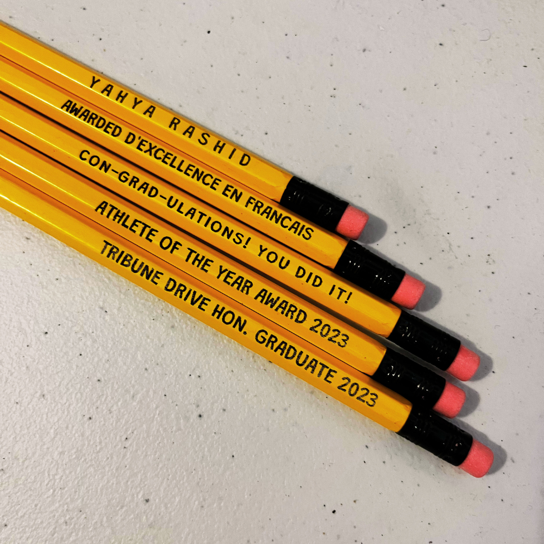 Custom Engraved Assorted Pencils