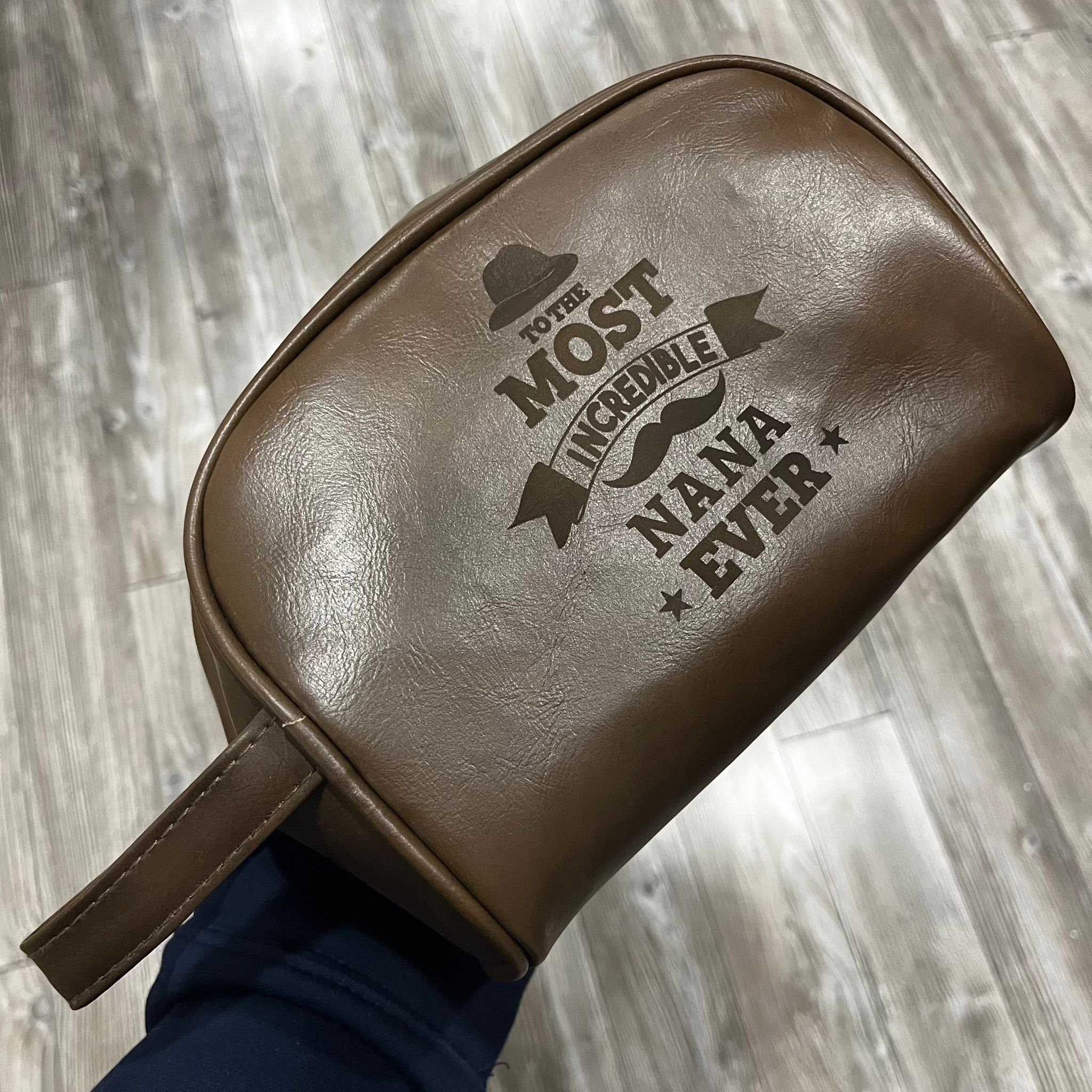 Personalized Man Pouch, Grandpa Gift, Most Incredible Papa Ever