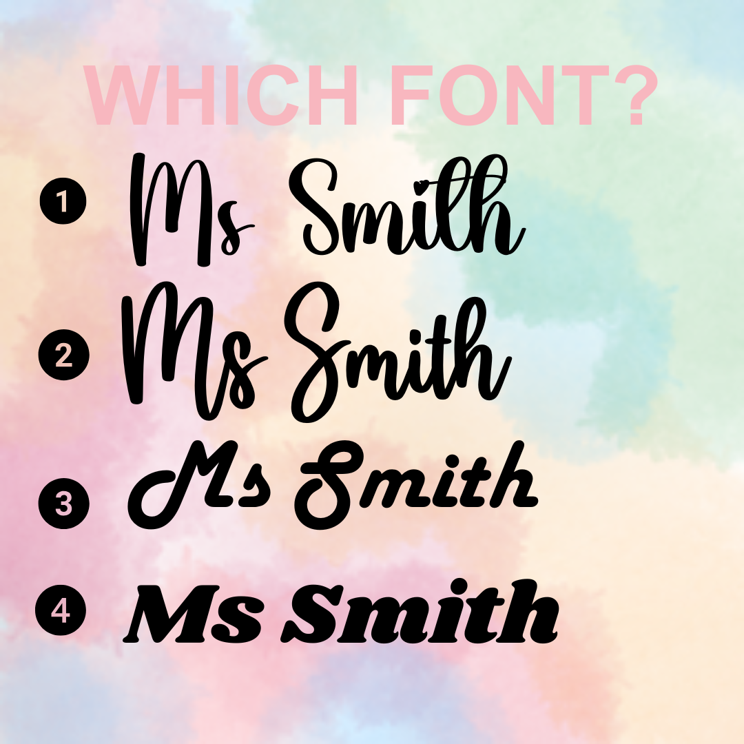 Custom Vinyl Name on your own bottle