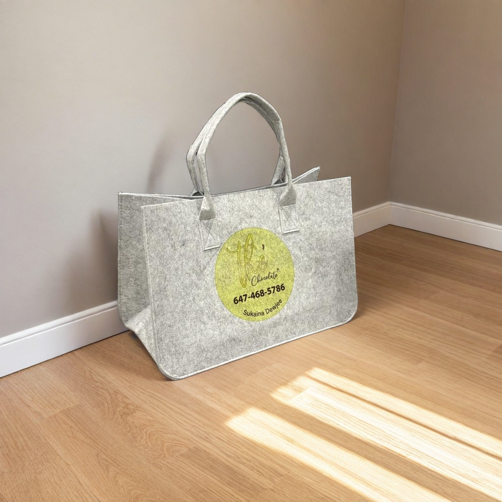 Personalized Custom Logo Large Tote Bag | Premium Heavy-Duty Custom Branding Bag