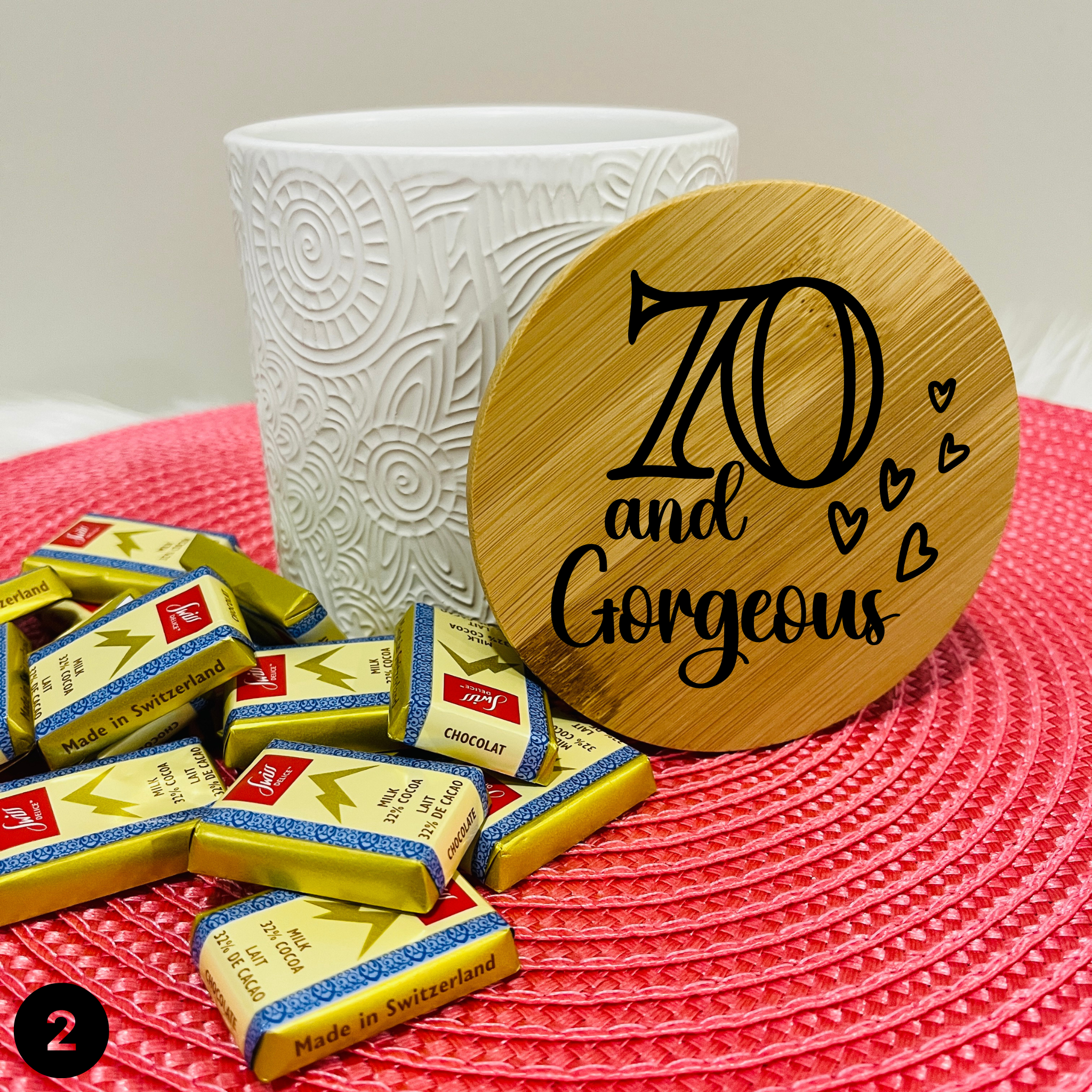 70th Birthday Treat Jar Gift